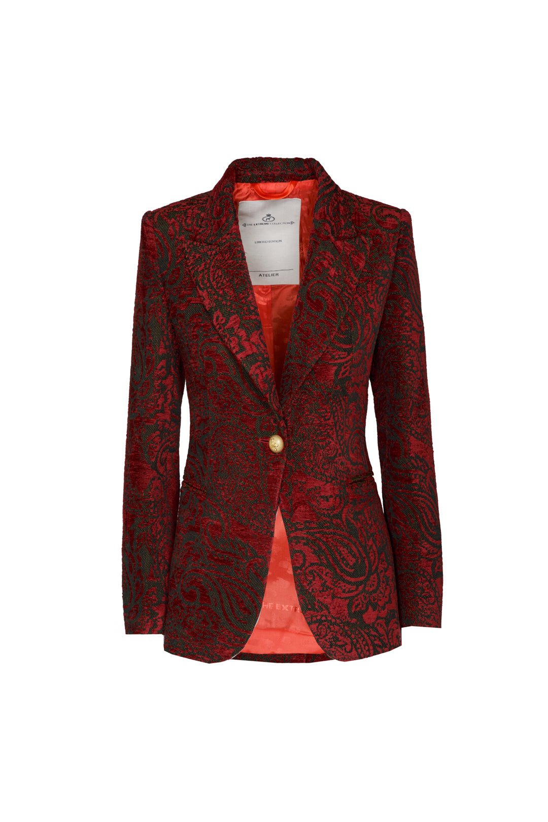 BLAZER JAQCUARD MERLOT SCOTLAND FLOWER - THE EXTREME COLLECTION