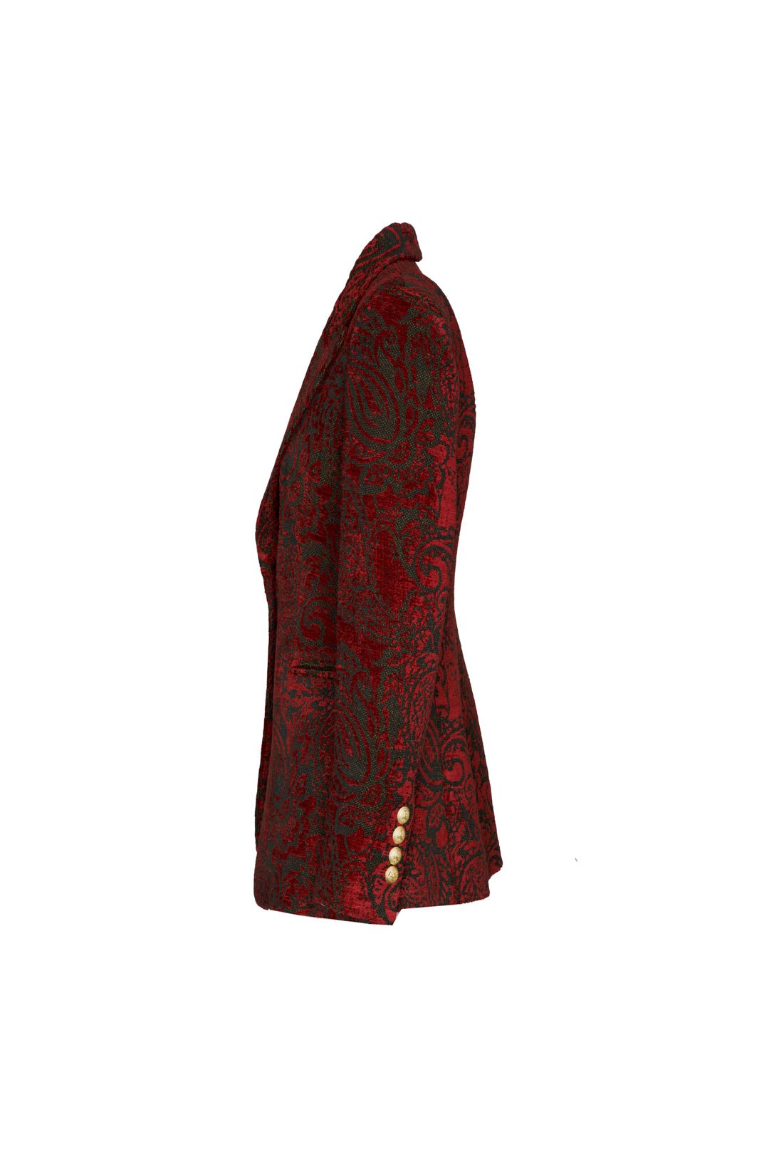 BLAZER JAQCUARD MERLOT SCOTLAND FLOWER - THE EXTREME COLLECTION