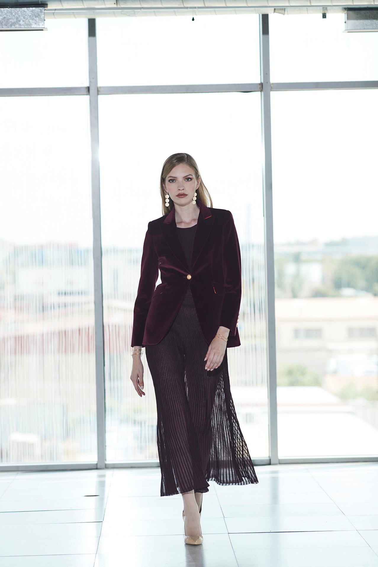 BLAZER MERLOT PARIS VELVET - THE EXTREME COLLECTION