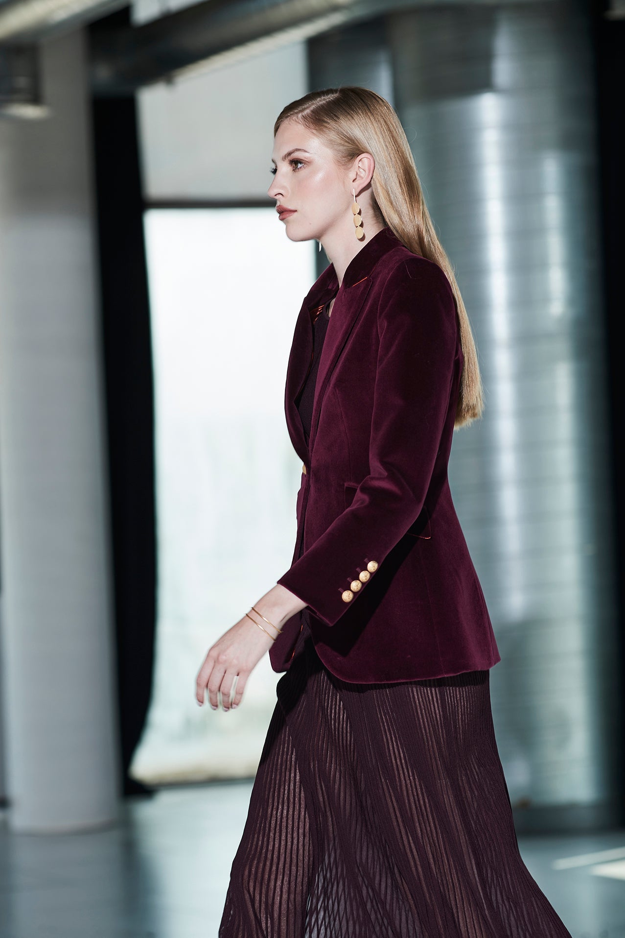 BLAZER MERLOT PARIS VELVET - THE EXTREME COLLECTION