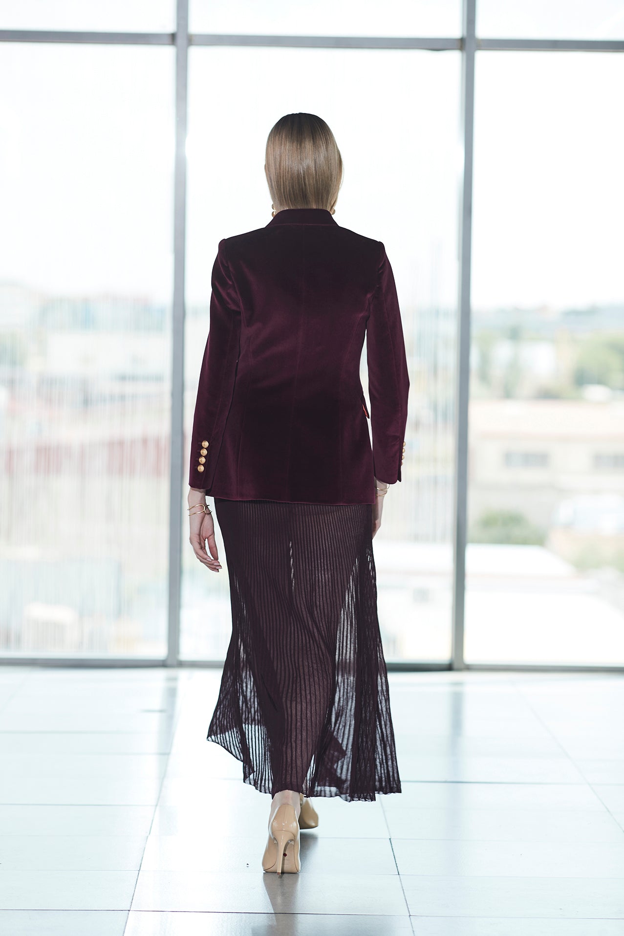 BLAZER MERLOT PARIS VELVET - THE EXTREME COLLECTION