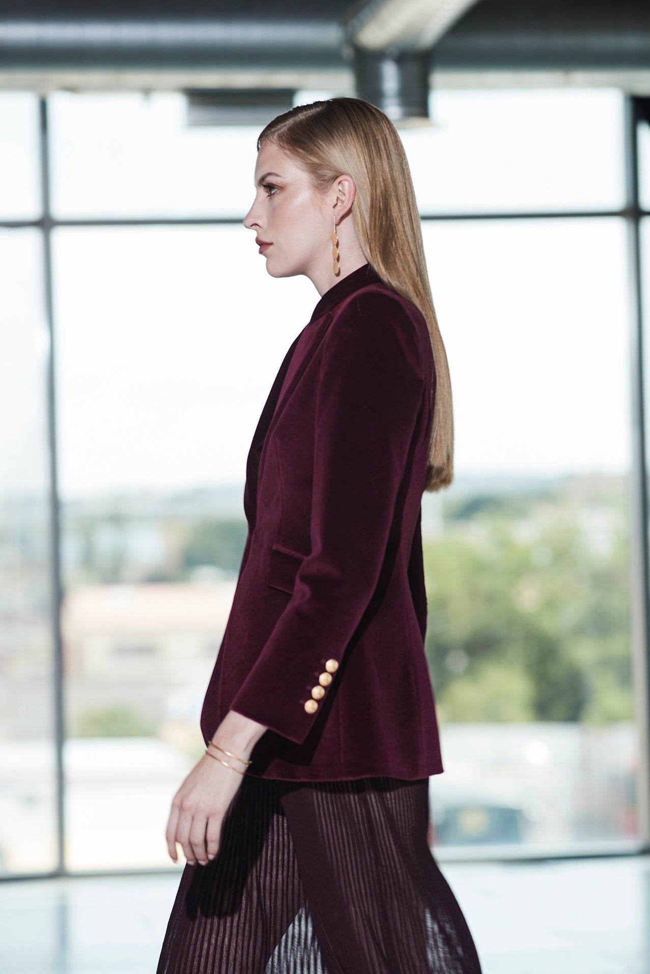 BLAZER MERLOT PARIS VELVET - THE EXTREME COLLECTION