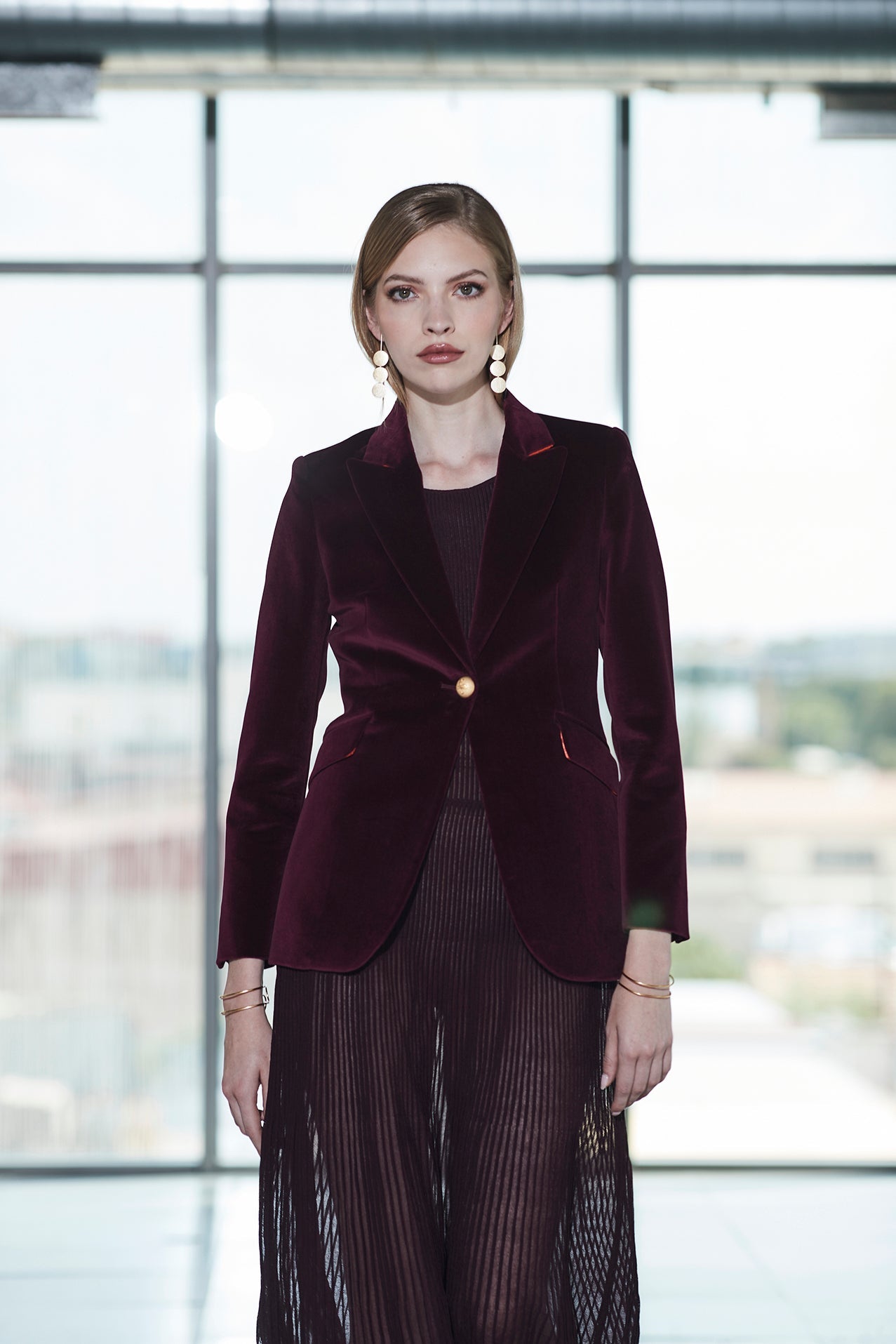 BLAZER MERLOT PARIS VELVET - THE EXTREME COLLECTION