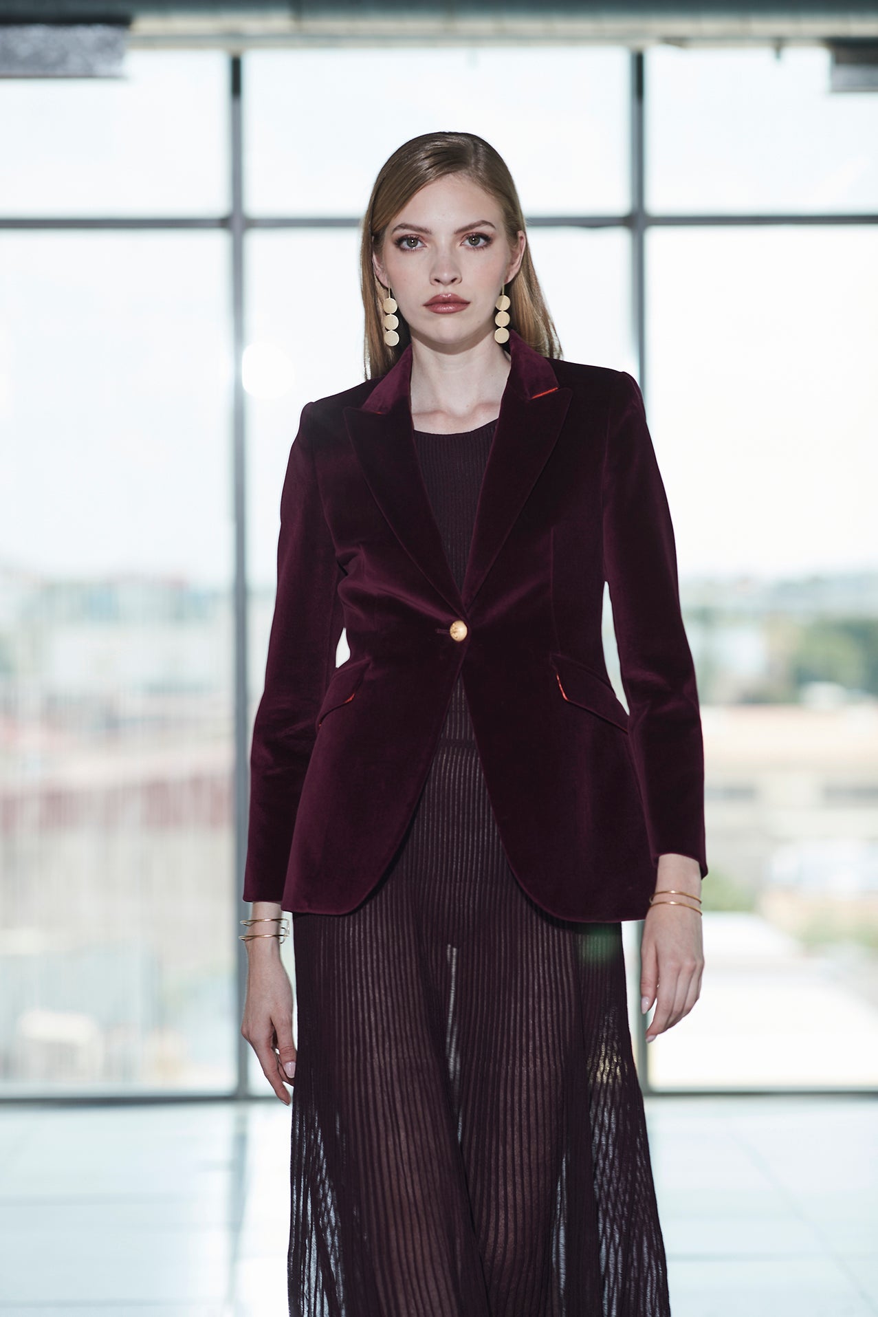 BLAZER MERLOT PARIS VELVET - THE EXTREME COLLECTION