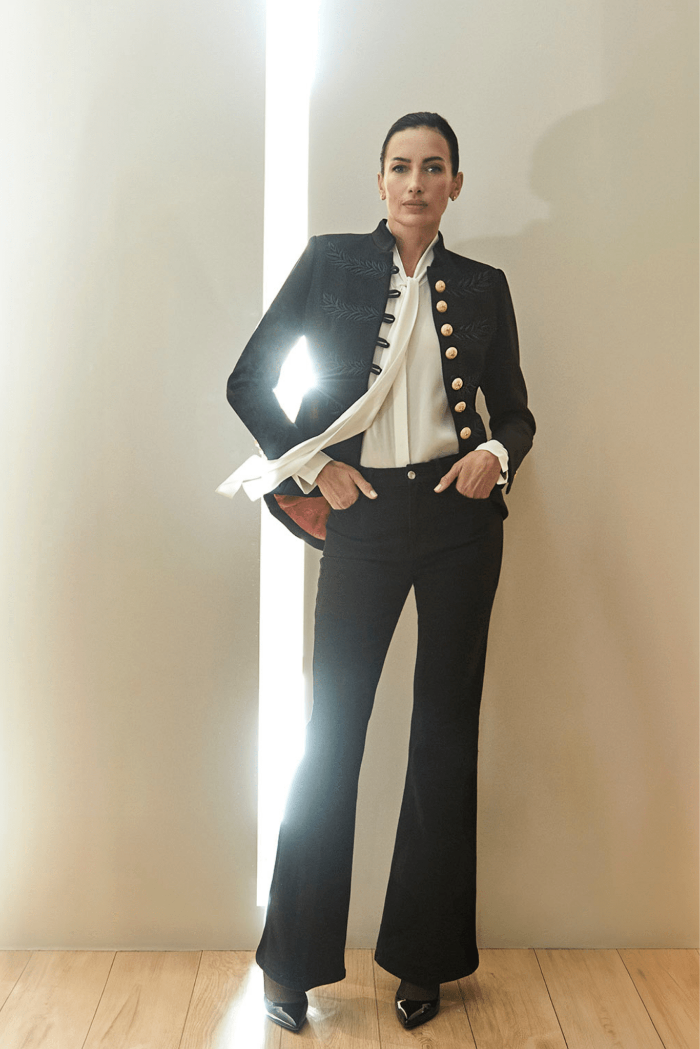 BLAZER MILITAR AZABACHE RENATA BLACK - THE EXTREME COLLECTION