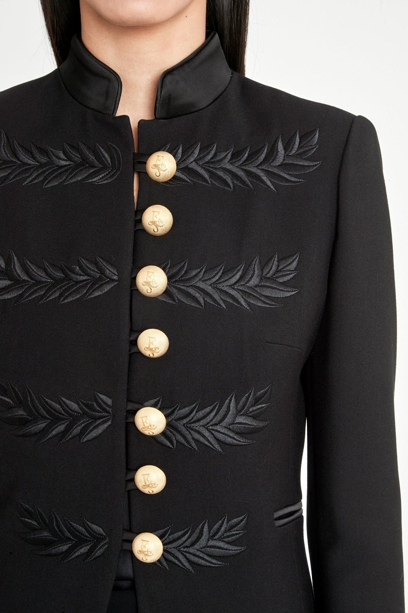 BLAZER MILITAR AZABACHE RENATA BLACK - THE EXTREME COLLECTION
