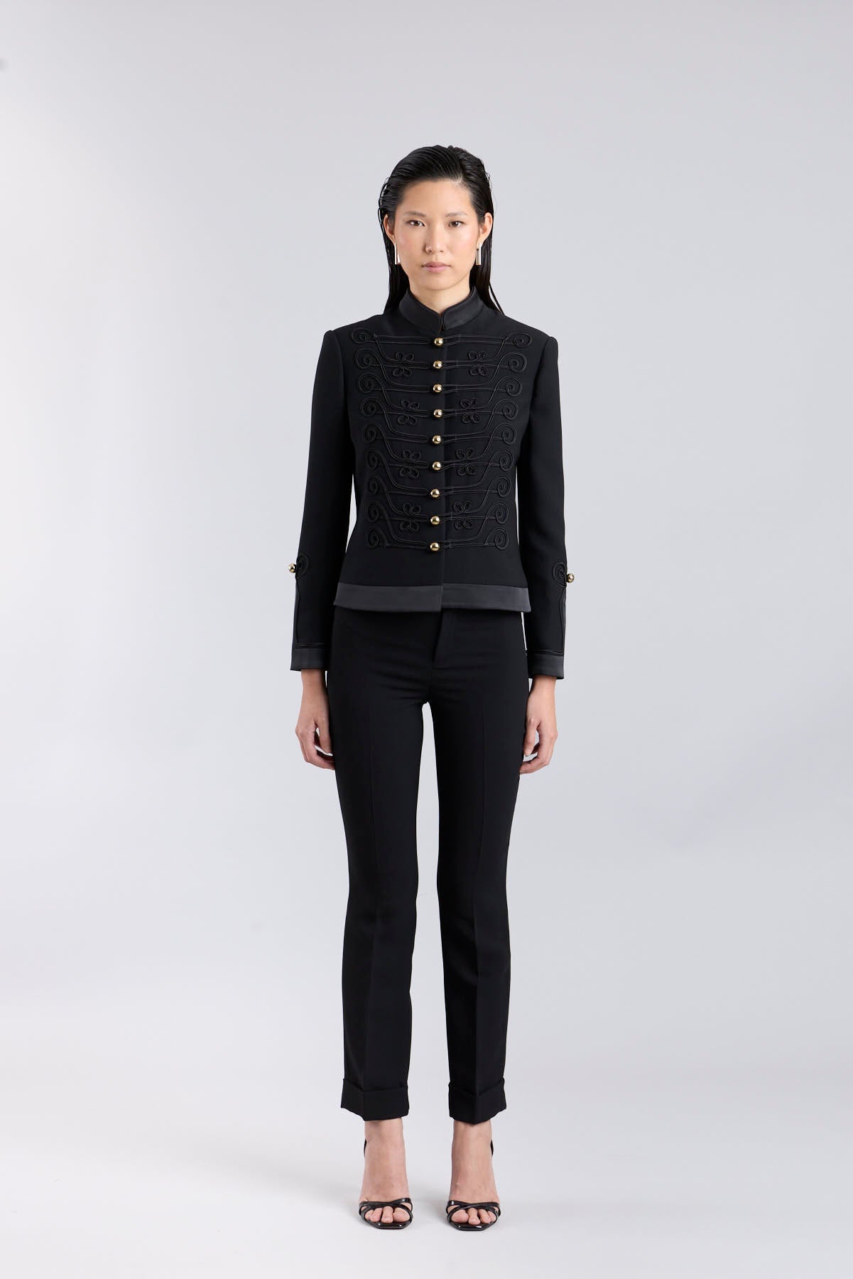 BLAZER MILITAR AZABACHE SOUTAGE LA SPEZIA - THE EXTREME COLLECTION