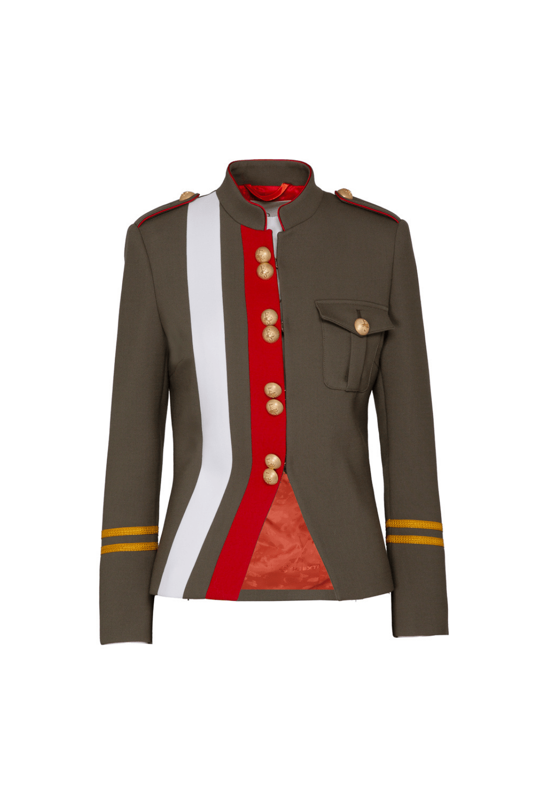 BLAZER MILITAR VERDE CLAUDIA LONDON - THE EXTREME COLLECTION