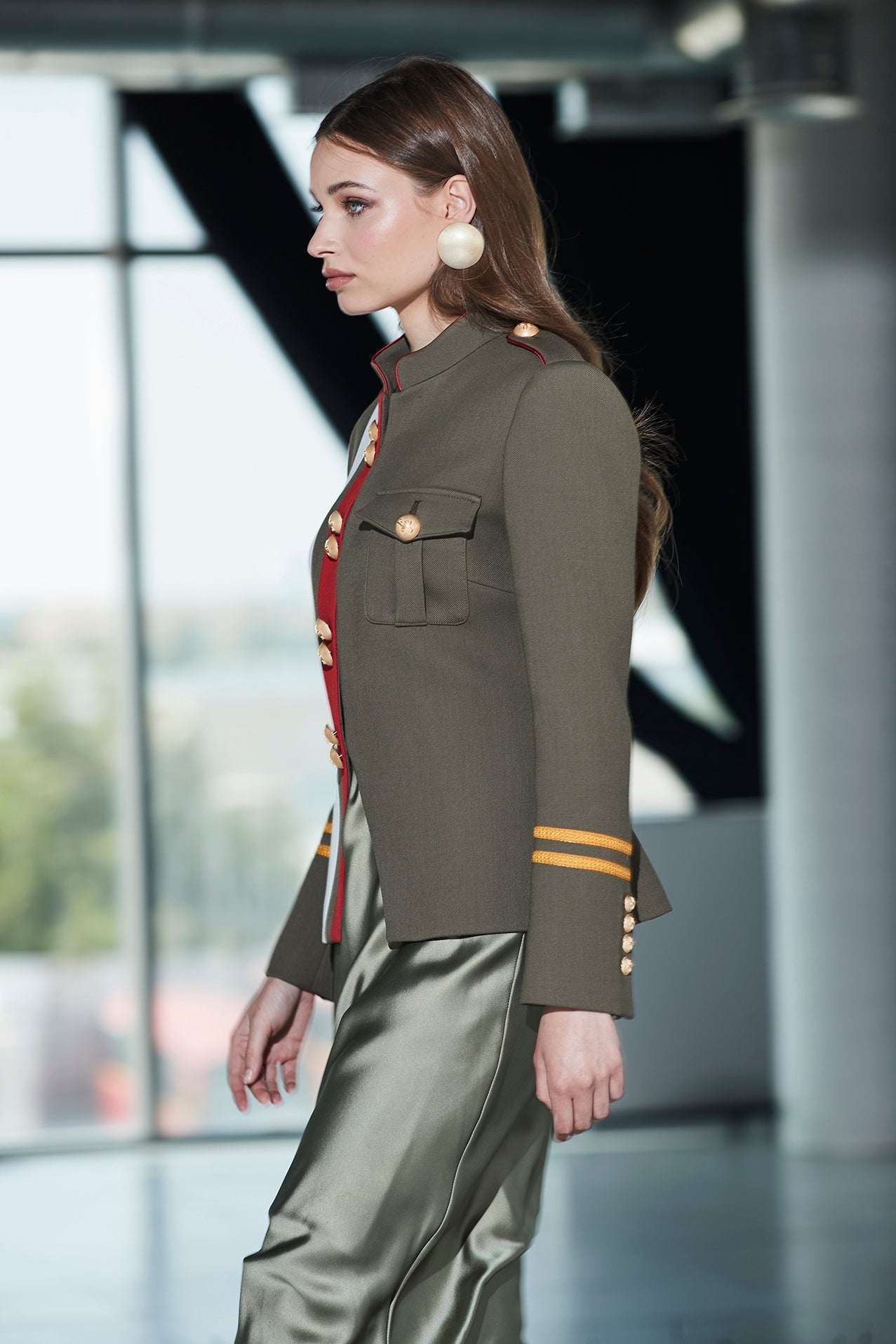 BLAZER MILITAR VERDE CLAUDIA LONDON - THE EXTREME COLLECTION