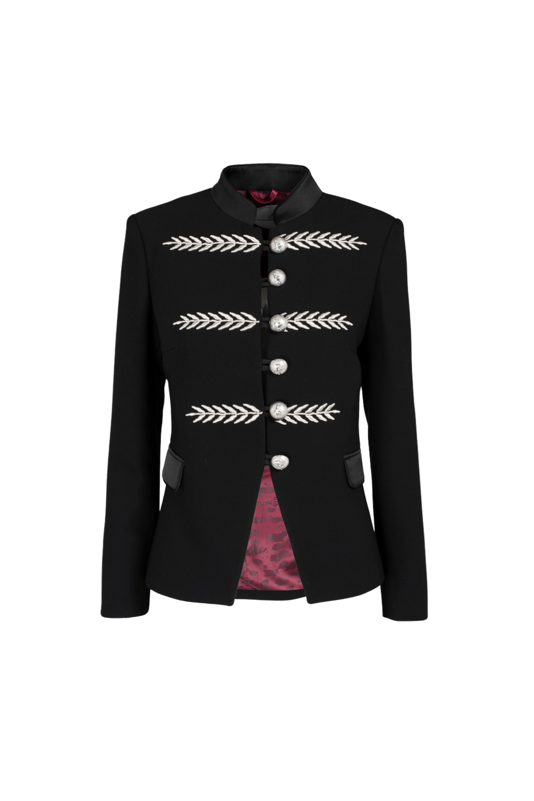 BLAZER NEGRO CON BORDADO RENATA SILVER - THE EXTREME COLLECTION