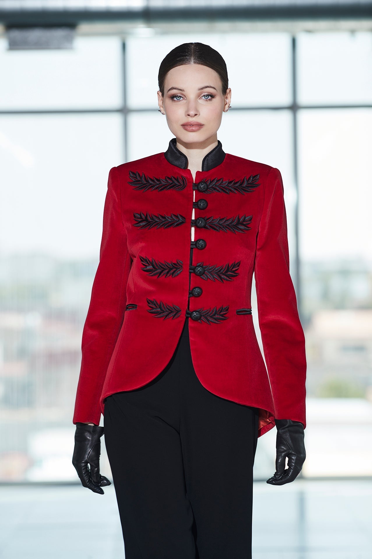 BLAZER ROJO RENATA VELVET - THE EXTREME COLLECTION