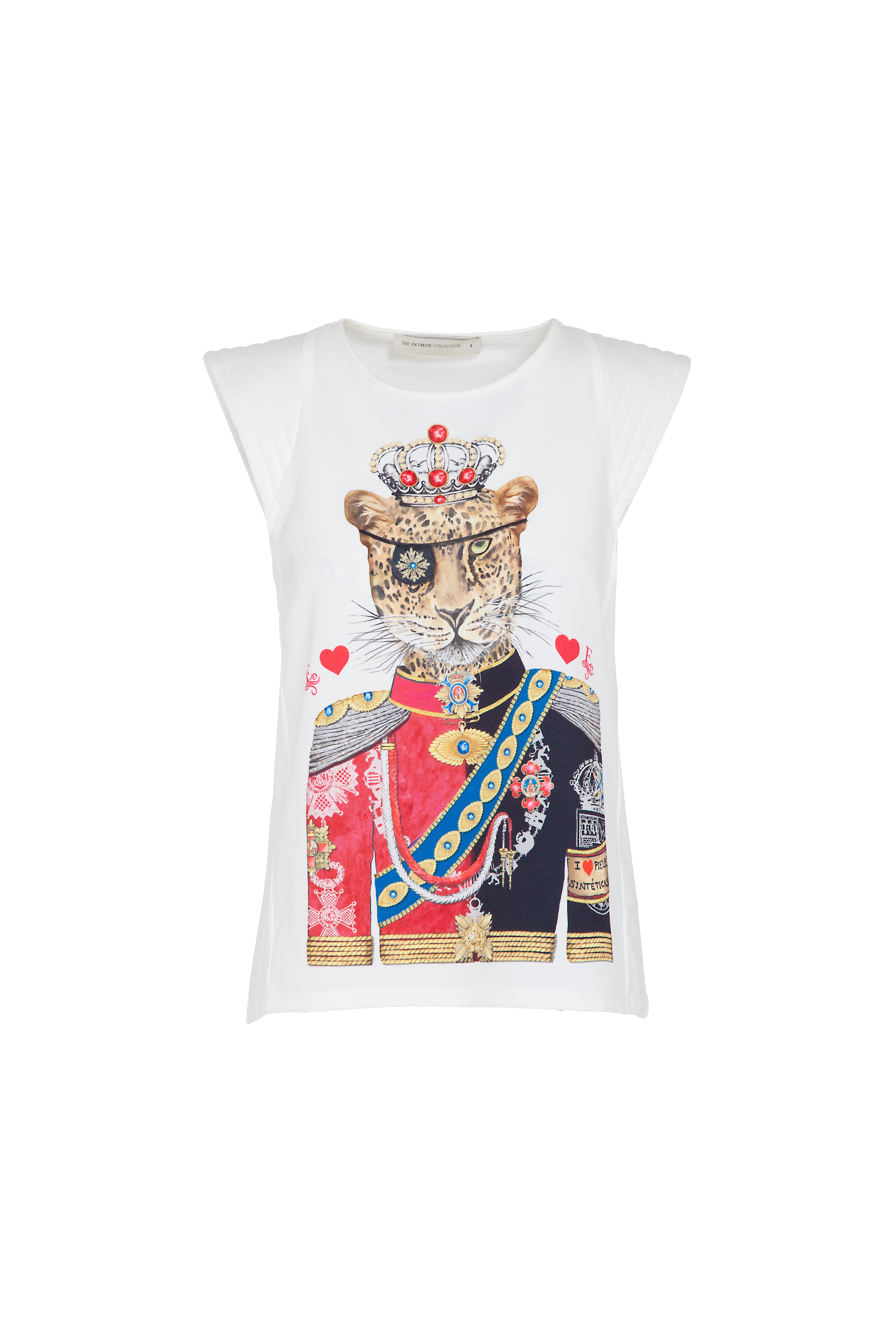CAMISETA LEOPARDO MARISCAL BLANCO - THE EXTREME COLLECTION