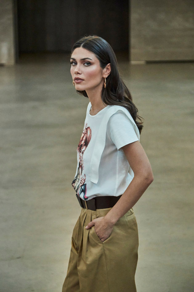 CAMISETA ESTAMPADA BLANCA STILETTO - THE EXTREME COLLECTION