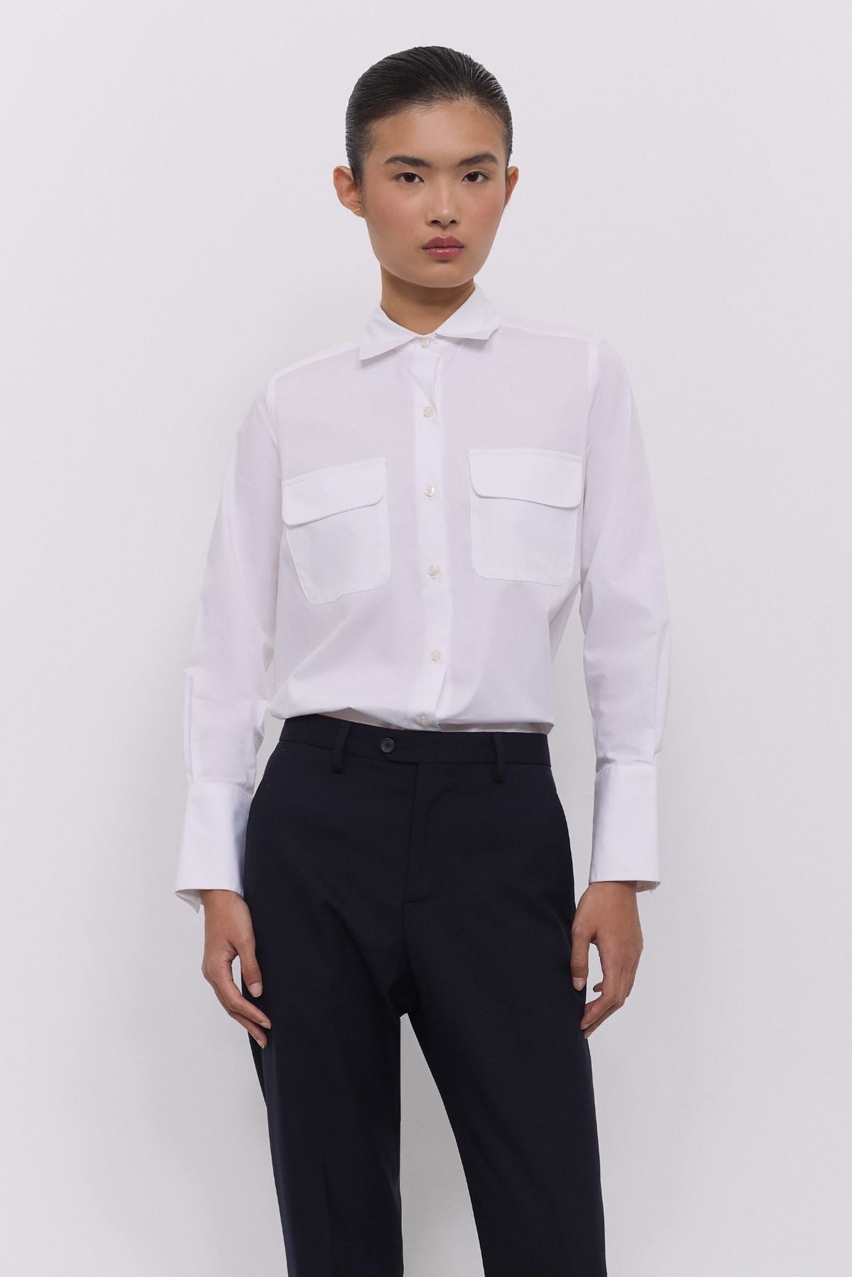 Camisa blanca bolsillos Gabrielle - Edición Limitada - THE EXTREME COLLECTION