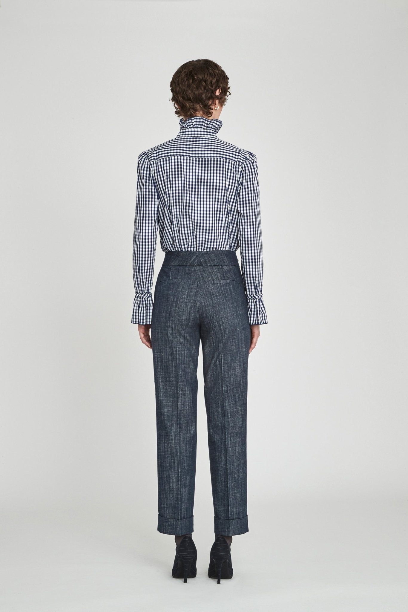 CAMISA CUADROS MARINO VOLANTE BOHEME - THE EXTREME COLLECTION
