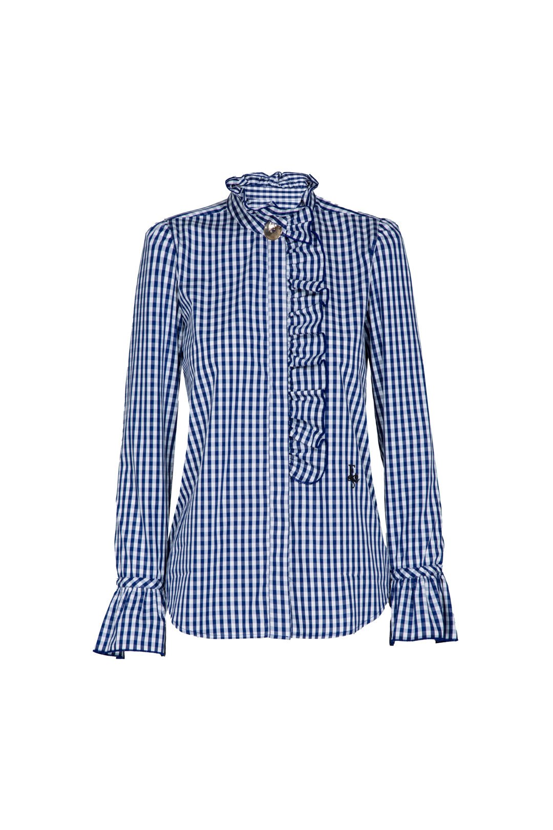 CAMISA CUADROS MARINO VOLANTE BOHEME - THE EXTREME COLLECTION