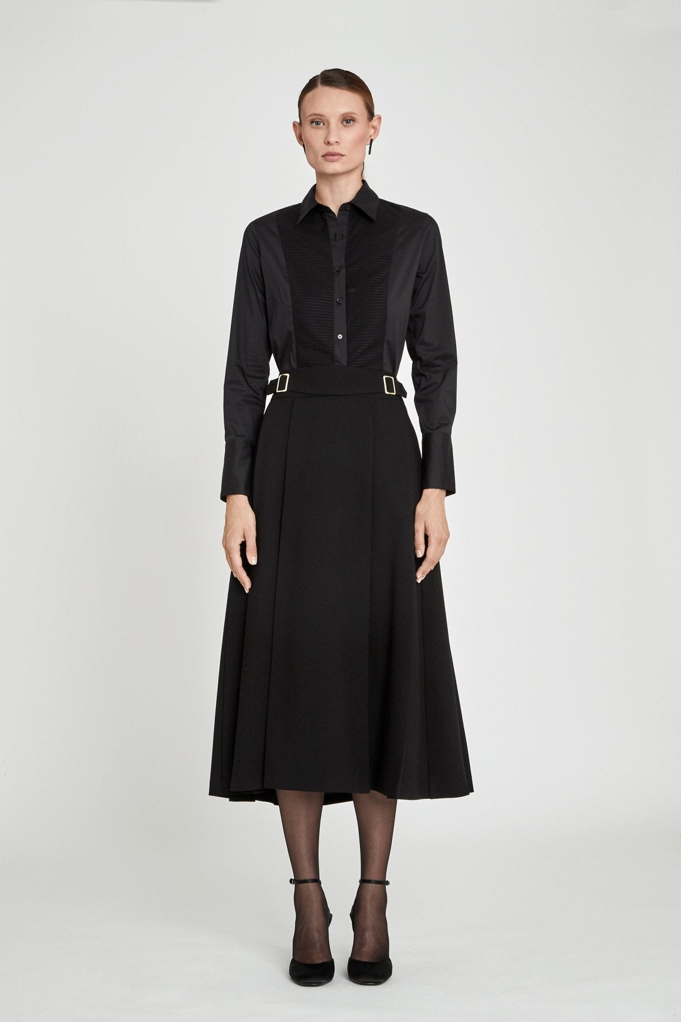 CAMISA PECHERA JARETAS NEGRO ELEANOR - THE EXTREME COLLECTION
