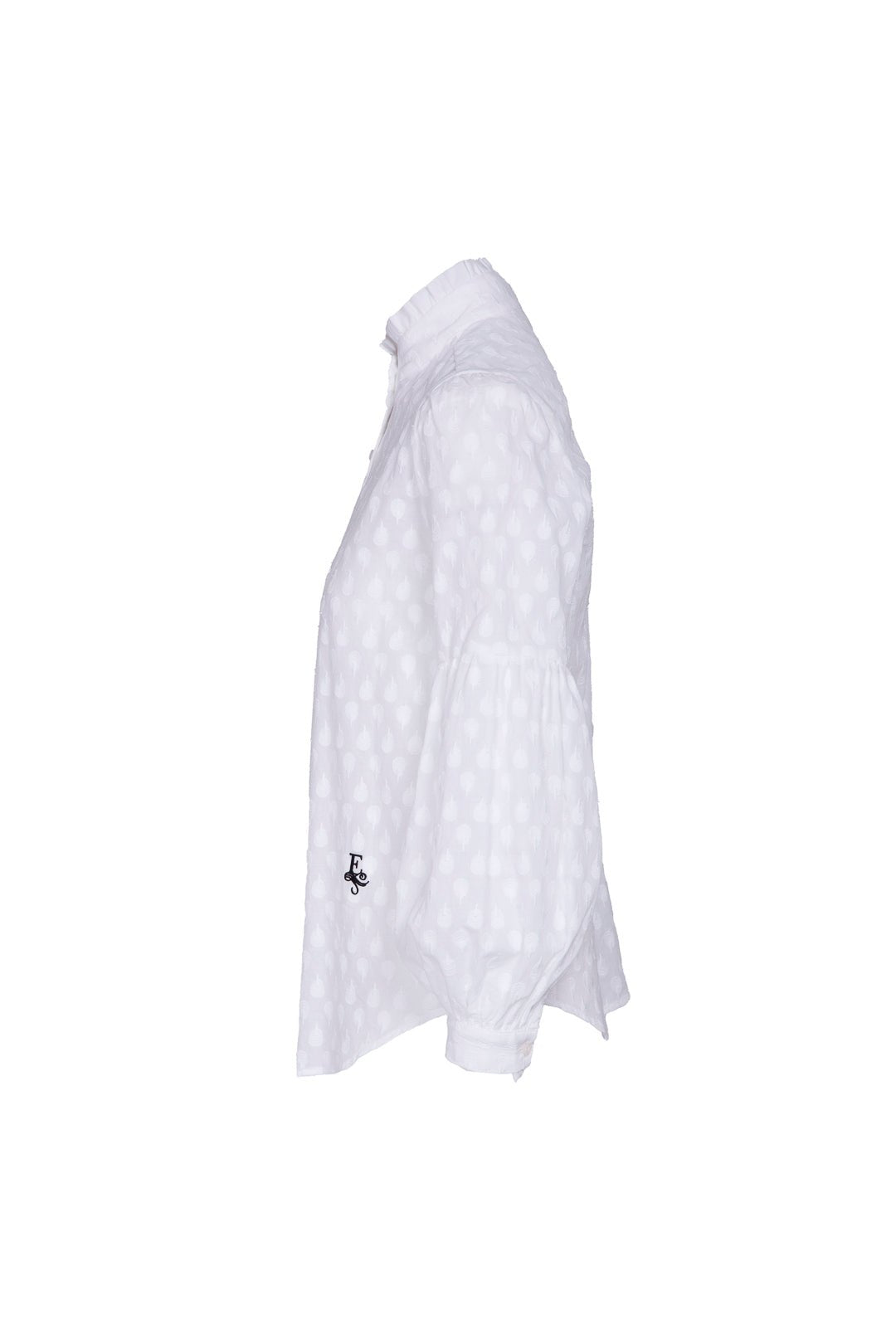 CAMISA SASTRE BORDADA MAFALDA 01 BLANCO - THE EXTREME COLLECTION