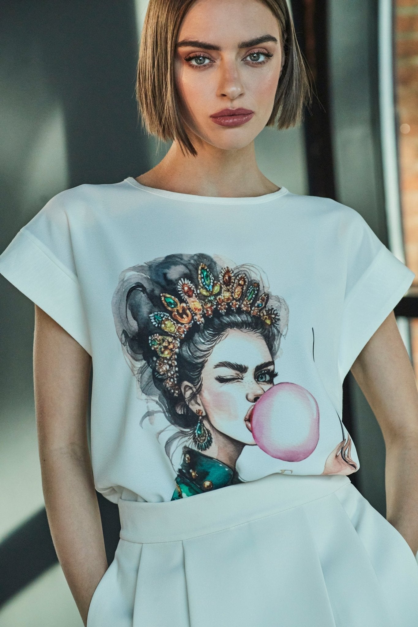 CAMISETA BLANCO PINK BALLOON - THE EXTREME COLLECTION