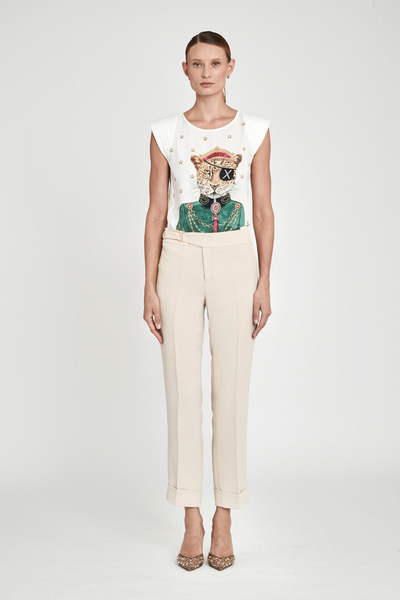 CAMISETA ESTAMPADA BLANCA ANNE BONNY - THE EXTREME COLLECTION