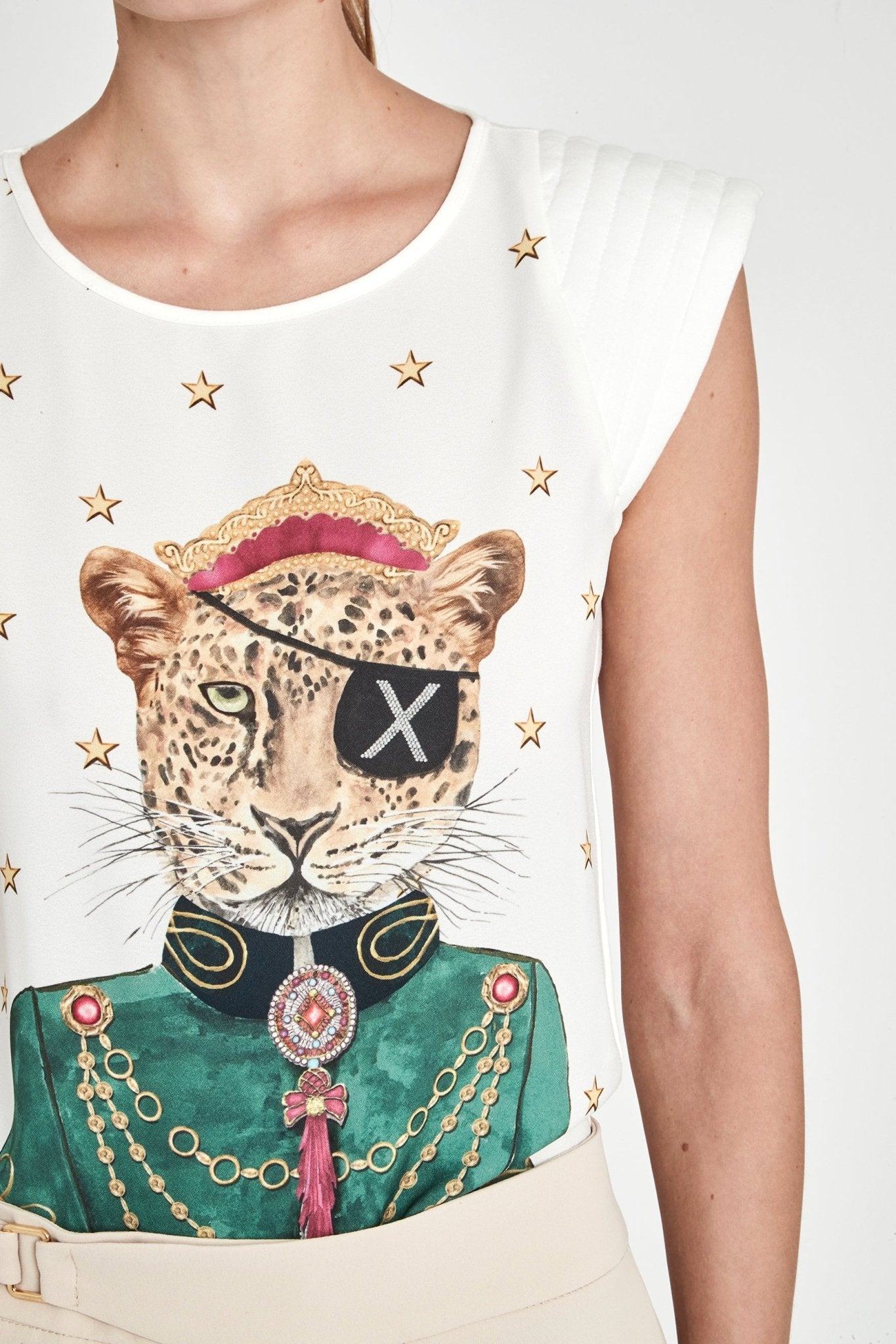 CAMISETA ESTAMPADA BLANCA ANNE BONNY - THE EXTREME COLLECTION