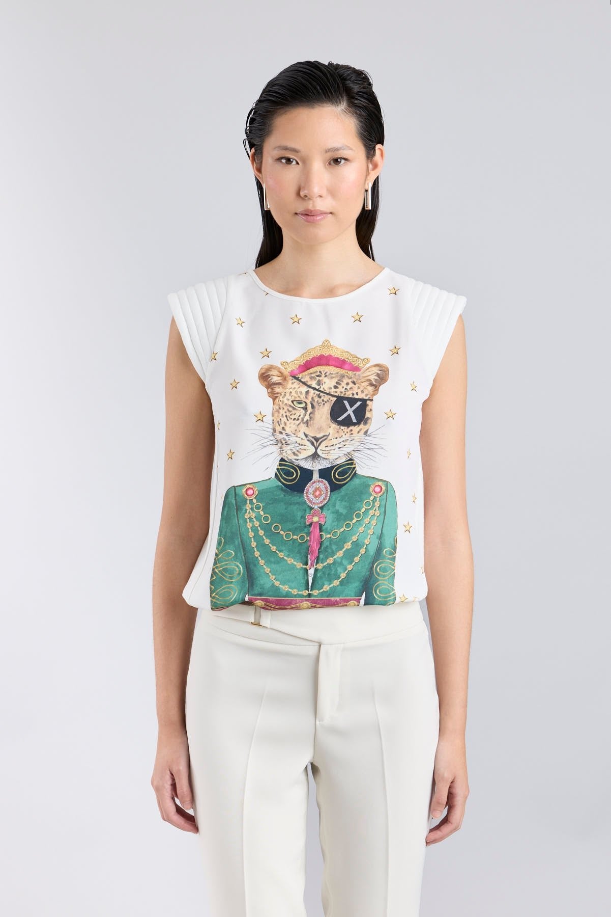 CAMISETA ESTAMPADA BLANCA ANNE BONNY - THE EXTREME COLLECTION