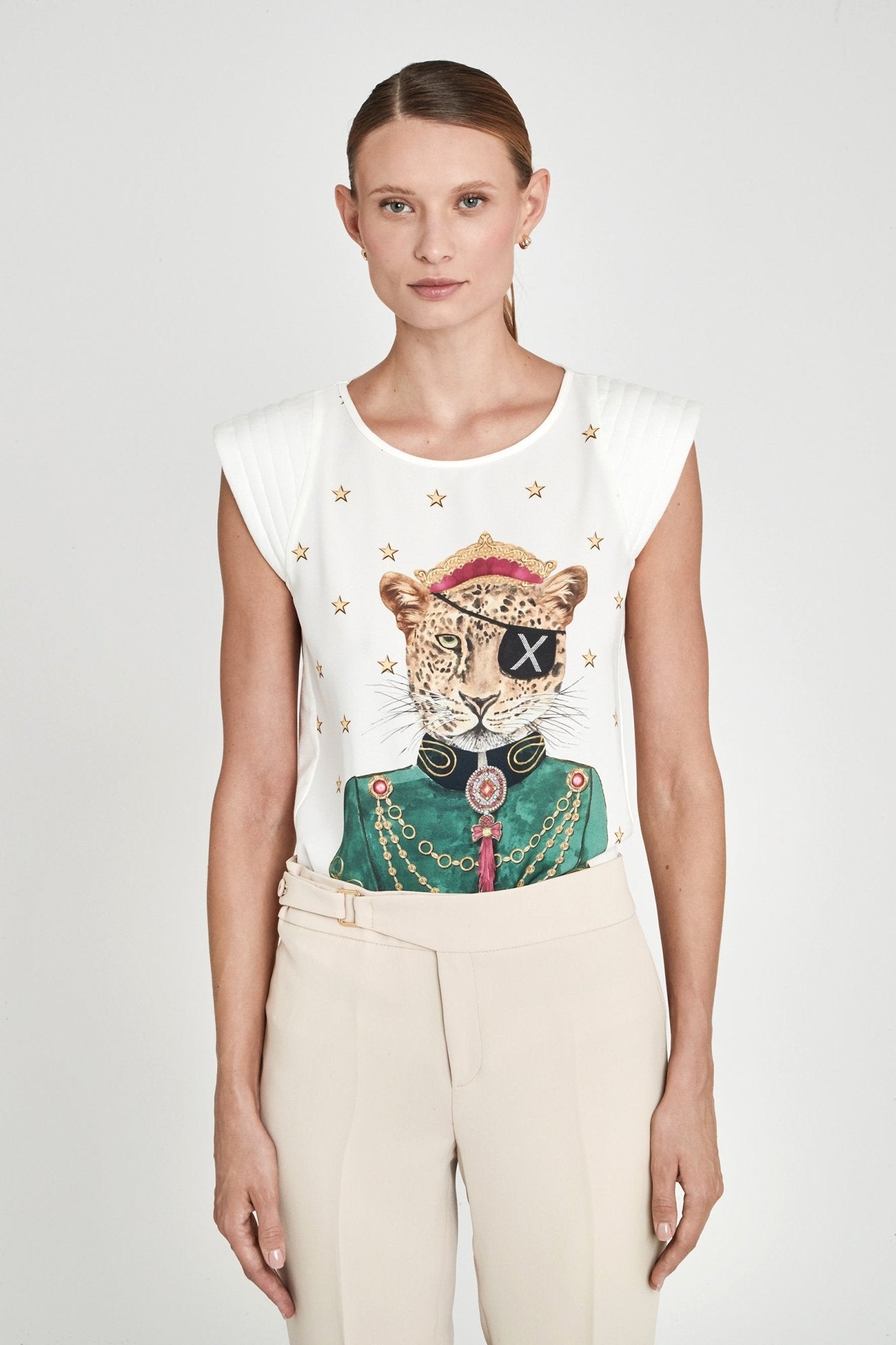 CAMISETA ESTAMPADA BLANCA ANNE BONNY - THE EXTREME COLLECTION