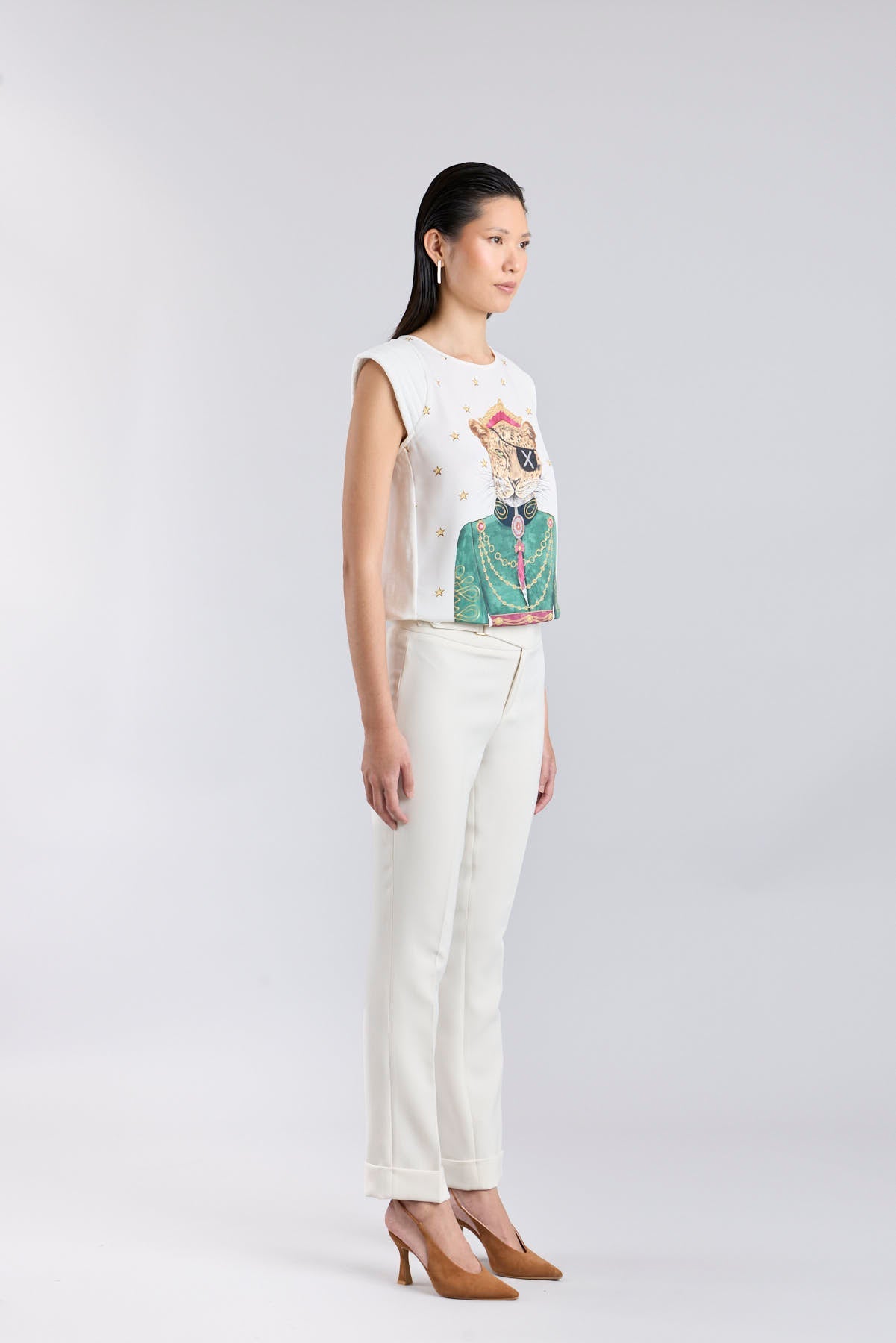 CAMISETA ESTAMPADA BLANCA ANNE BONNY - THE EXTREME COLLECTION