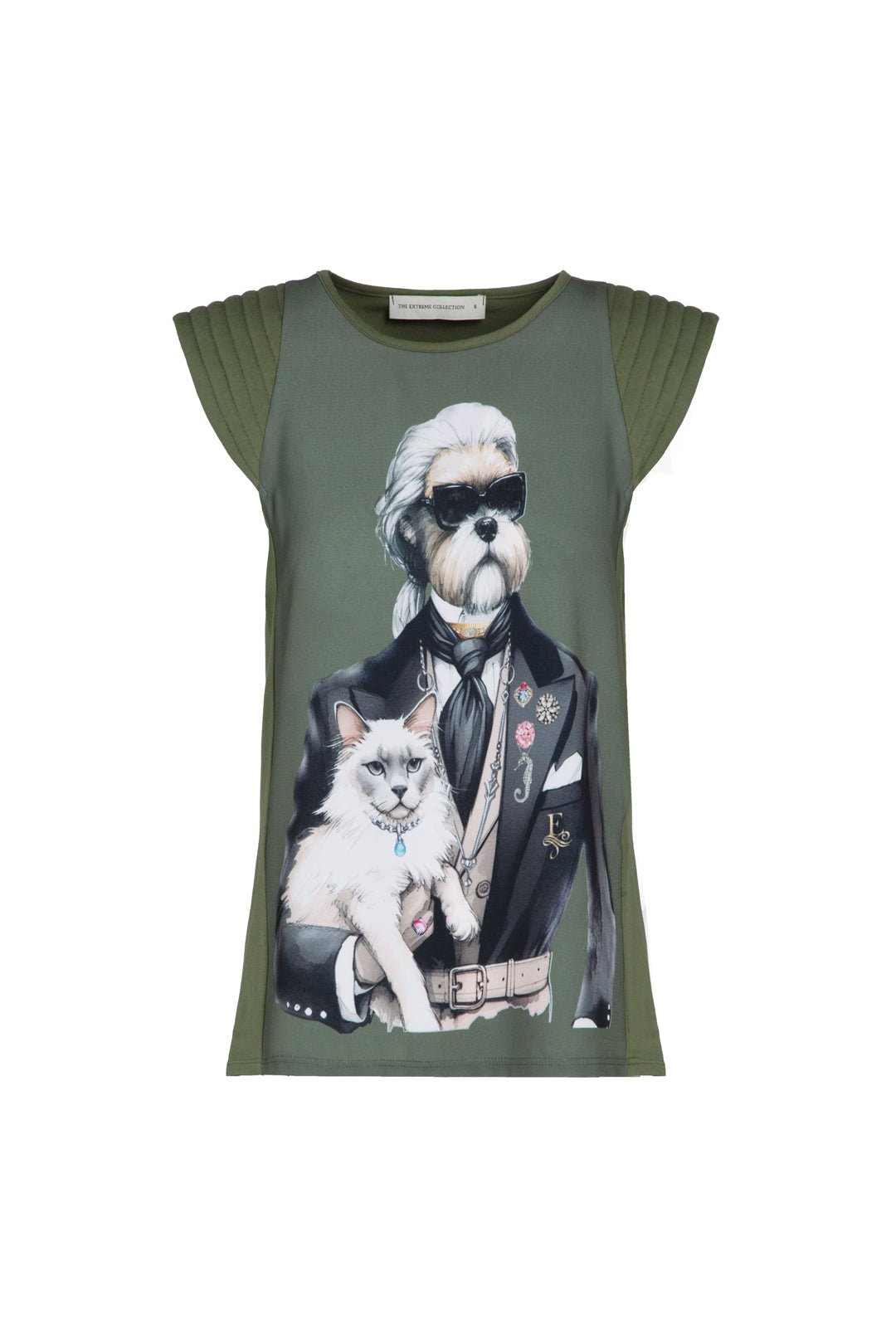 CAMISETA VERDE SWEET CAT - THE EXTREME COLLECTION