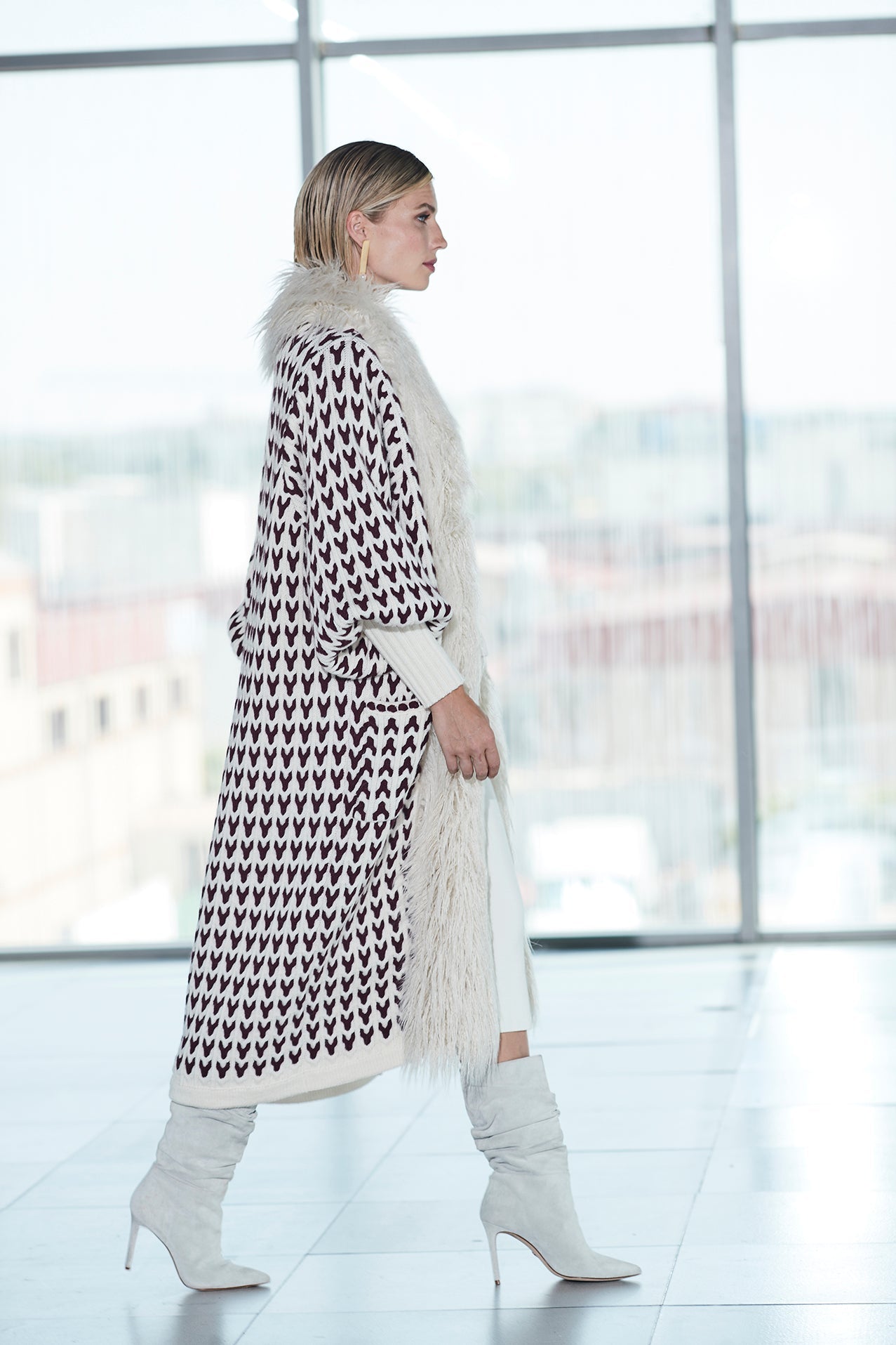 CARDIGAN LARGO BICOLOR ETIENNETTE - THE EXTREME COLLECTION