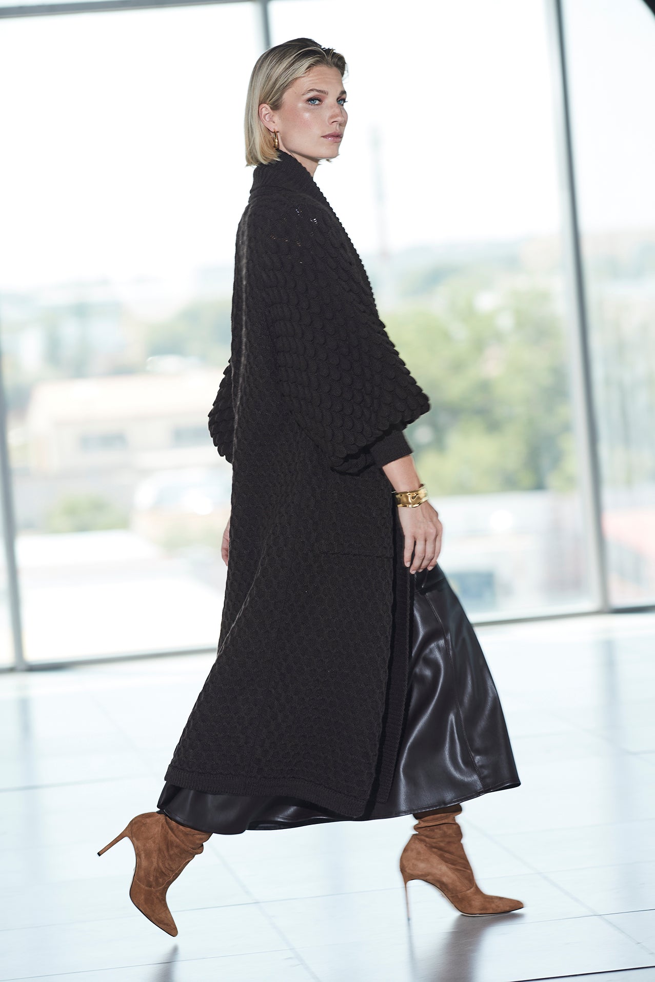 CARDIGAN LARGO CACAO GENEVIEVE - THE EXTREME COLLECTION