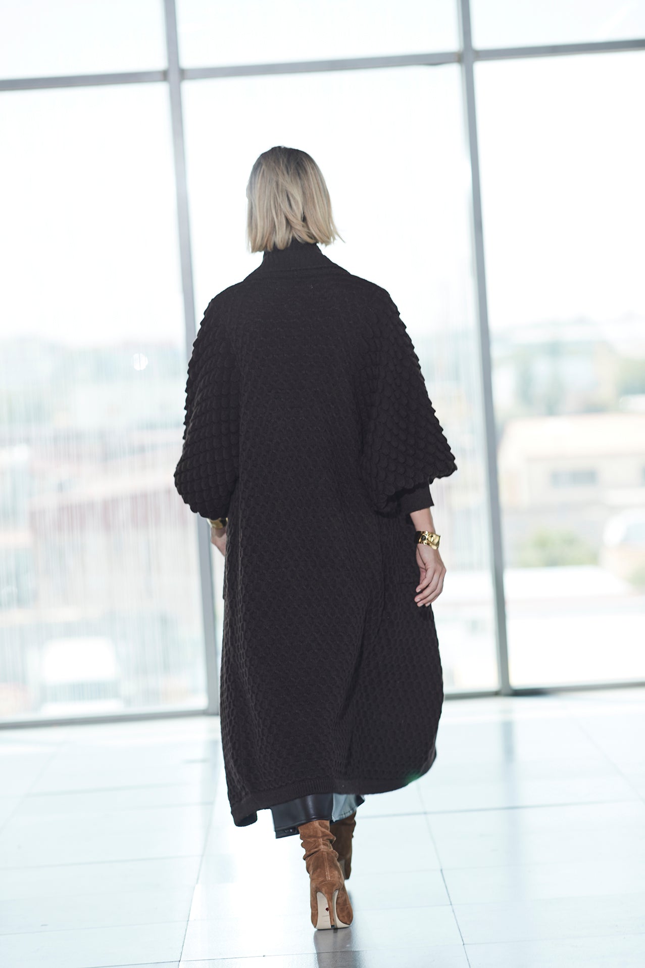 CARDIGAN LARGO CACAO GENEVIEVE - THE EXTREME COLLECTION