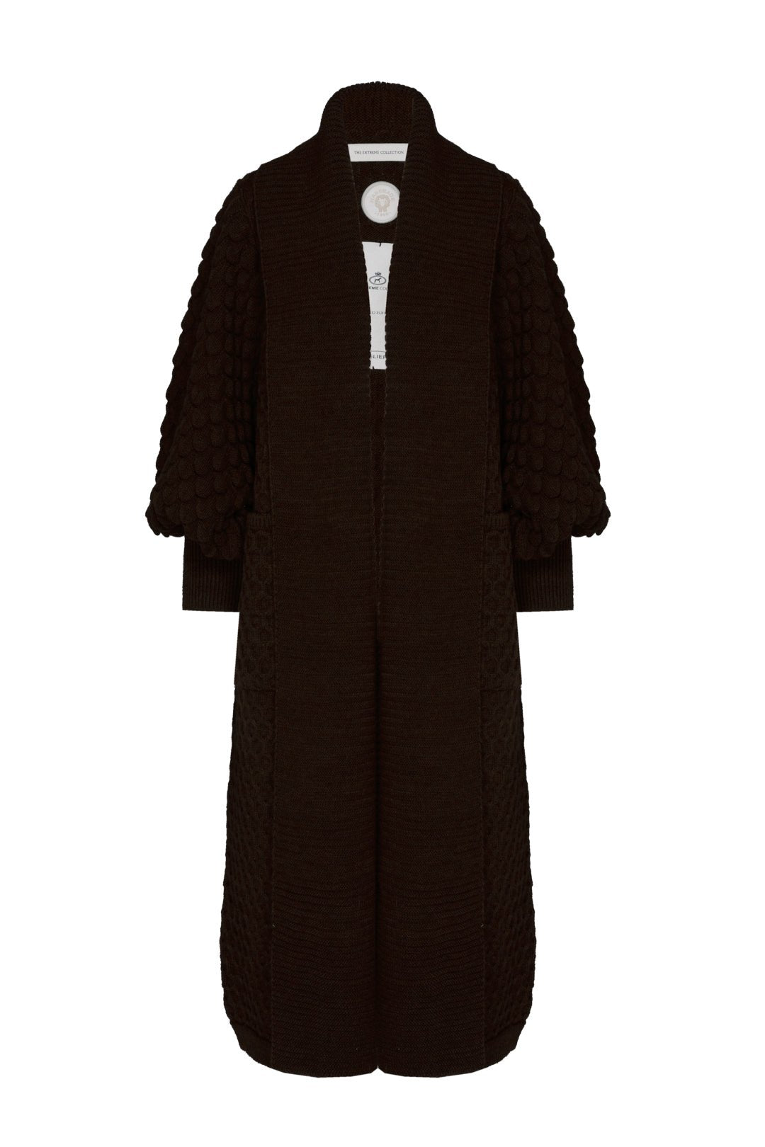 CARDIGAN LARGO CACAO GENEVIEVE - THE EXTREME COLLECTION