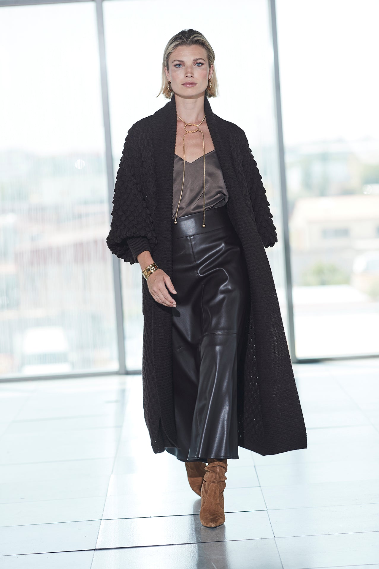 CARDIGAN LARGO CACAO GENEVIEVE - THE EXTREME COLLECTION