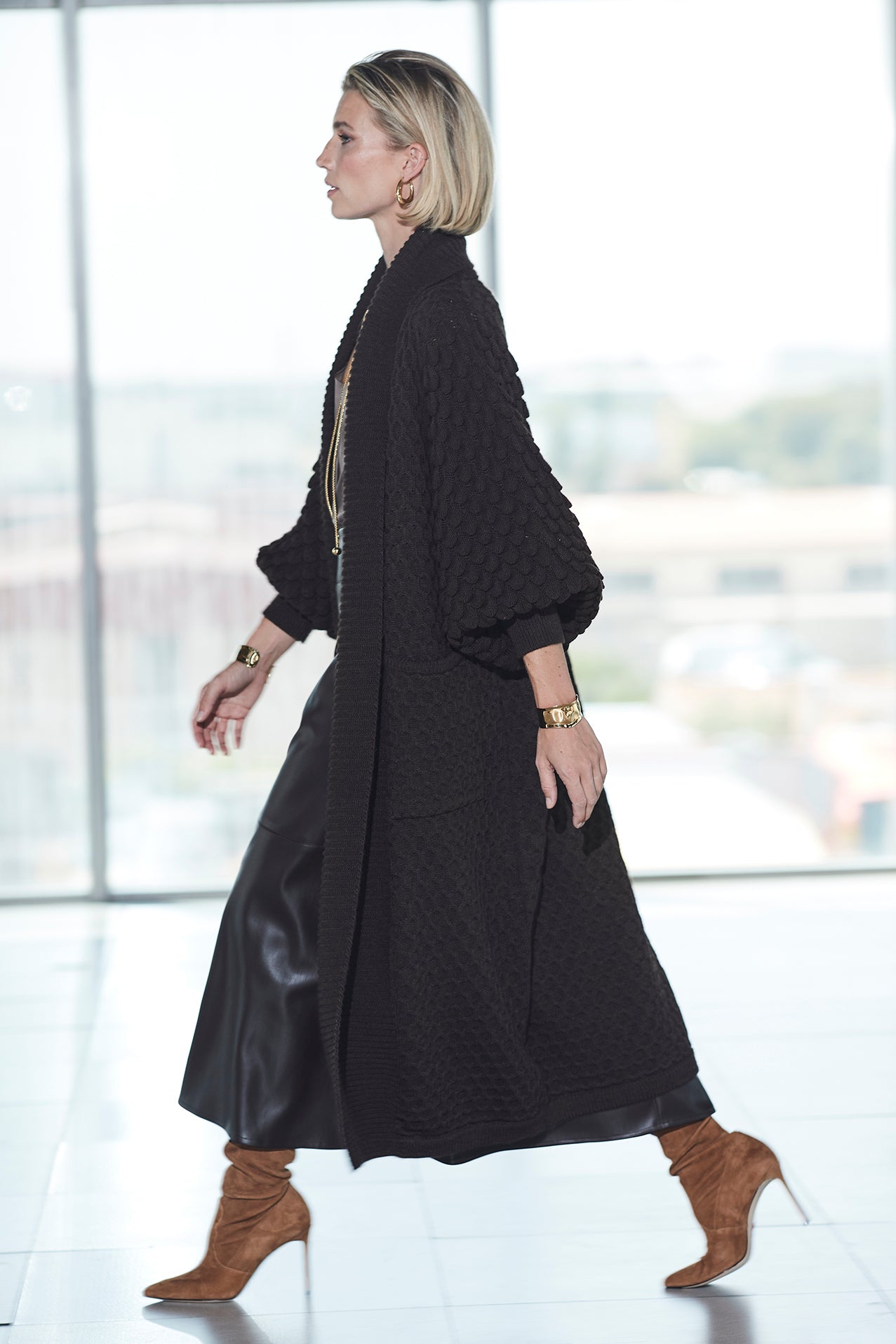 CARDIGAN LARGO CACAO GENEVIEVE - THE EXTREME COLLECTION