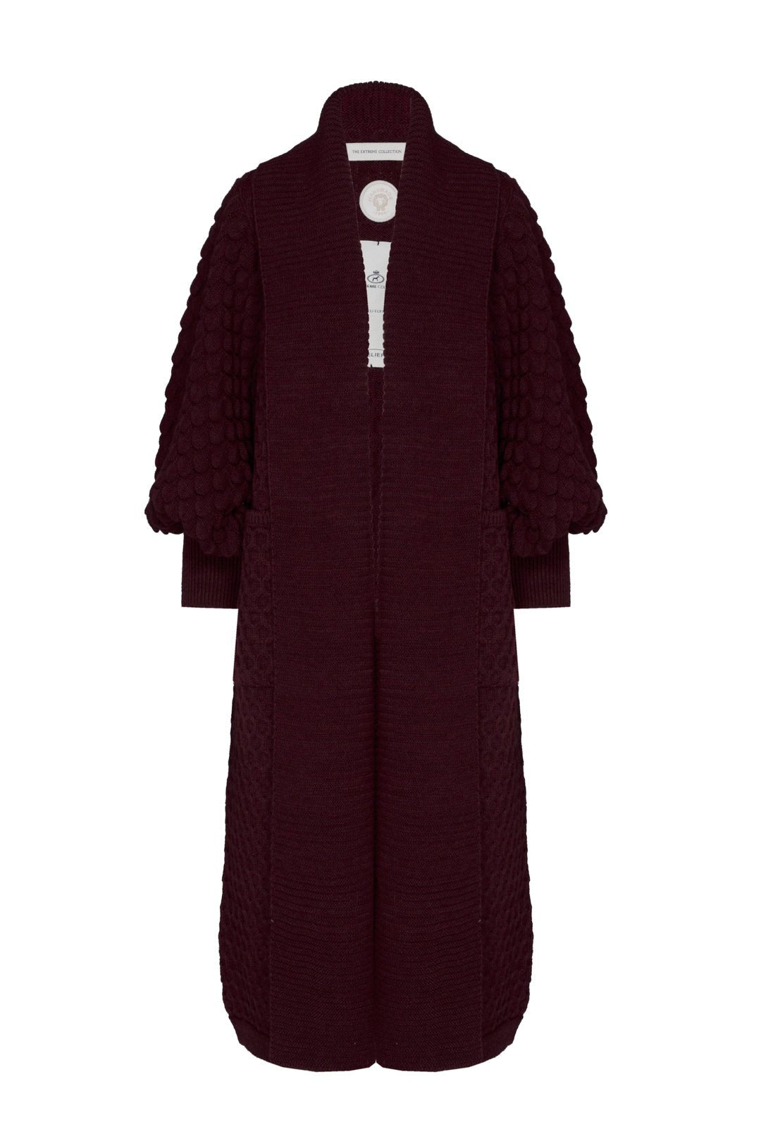 CARDIGAN LARGO MERLOT GENEVIEVE - THE EXTREME COLLECTION