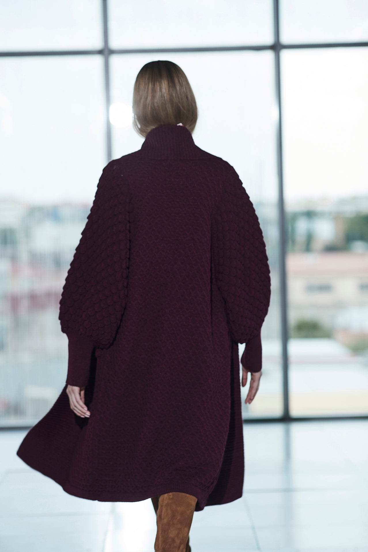 CARDIGAN LARGO MERLOT GENEVIEVE - THE EXTREME COLLECTION