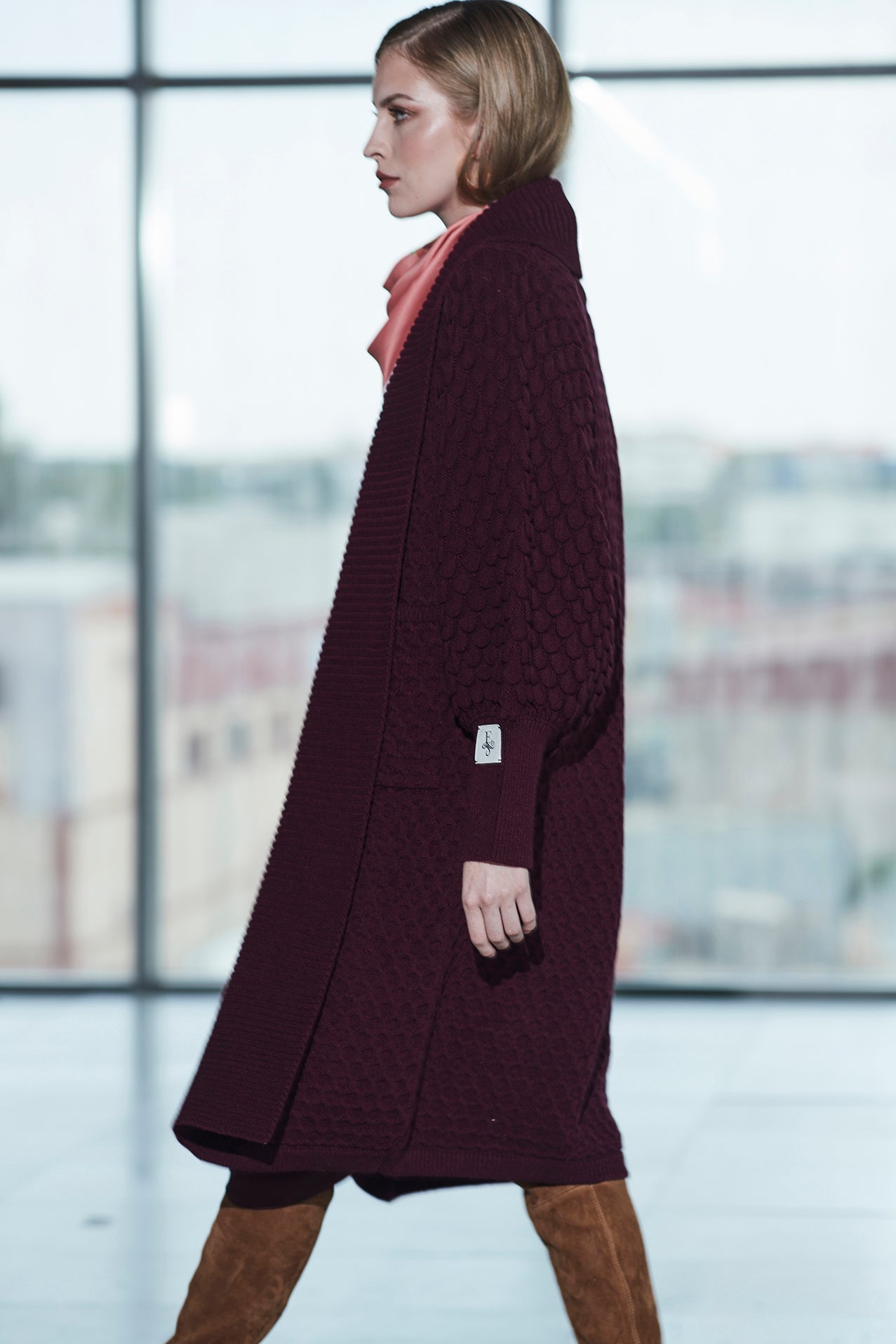 CARDIGAN LARGO VINO GENEVIEVE - THE EXTREME COLLECTION