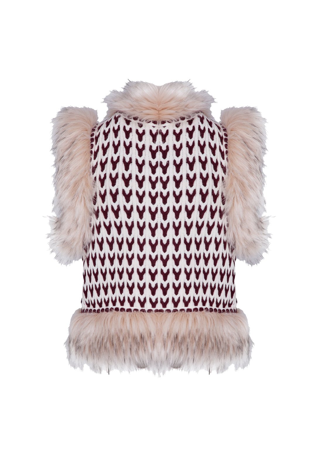 CHALECO ETNICO BICOLOR MARFIL NICOLETTE - THE EXTREME COLLECTION