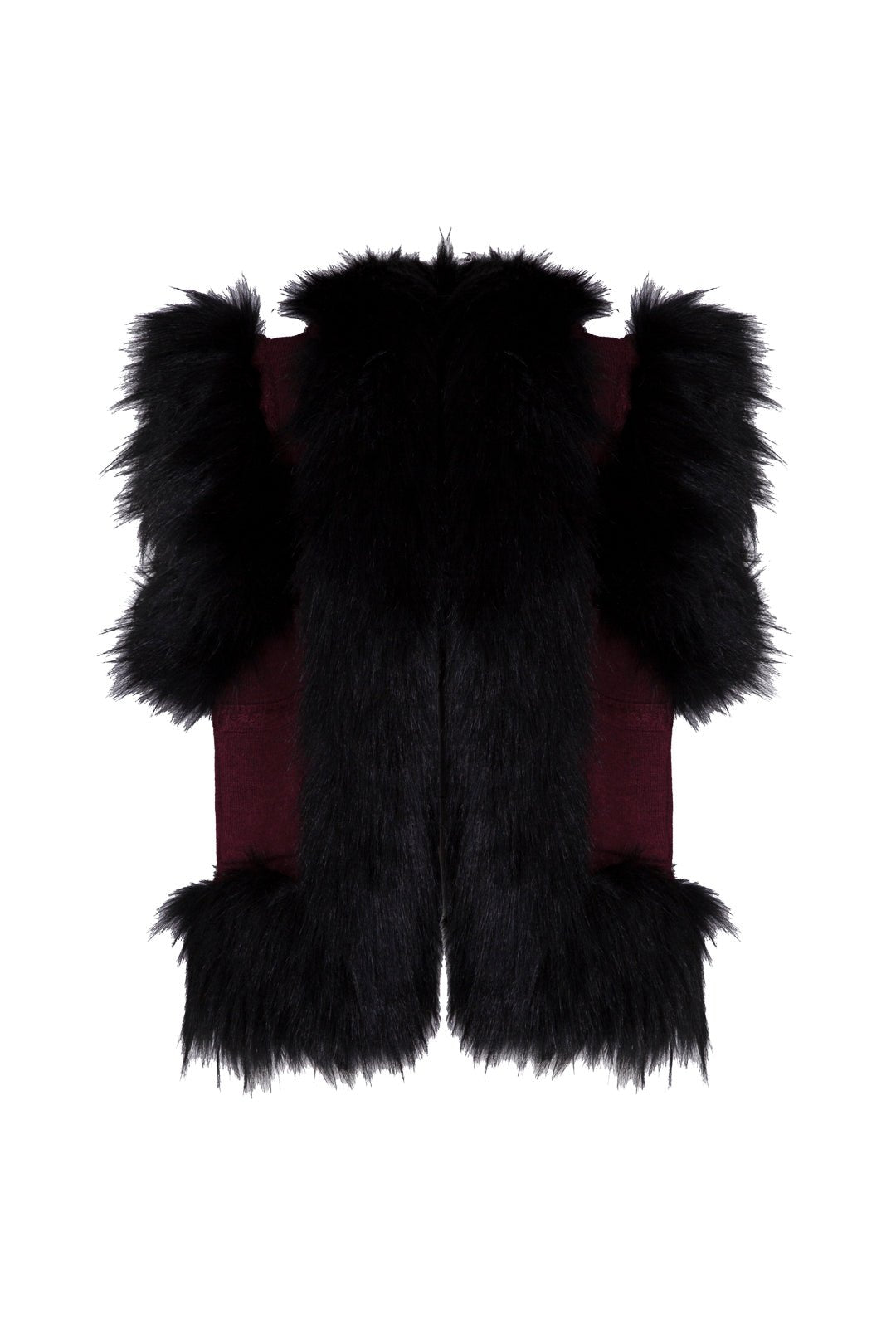 CHALECO JACQUARD MERLOT FLEUR - THE EXTREME COLLECTION