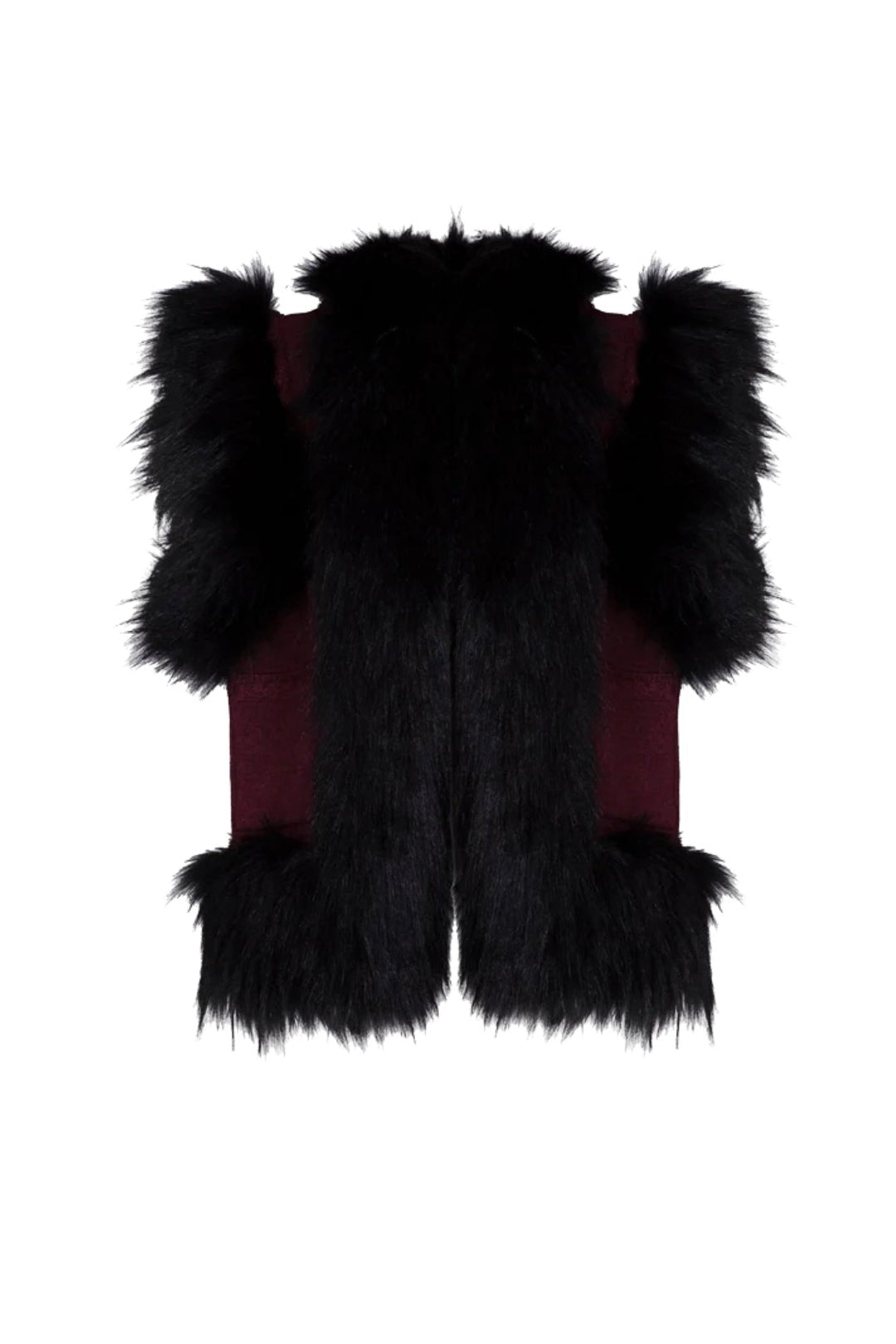 CHALECO JACQUARD MERLOT FLEUR - THE EXTREME COLLECTION