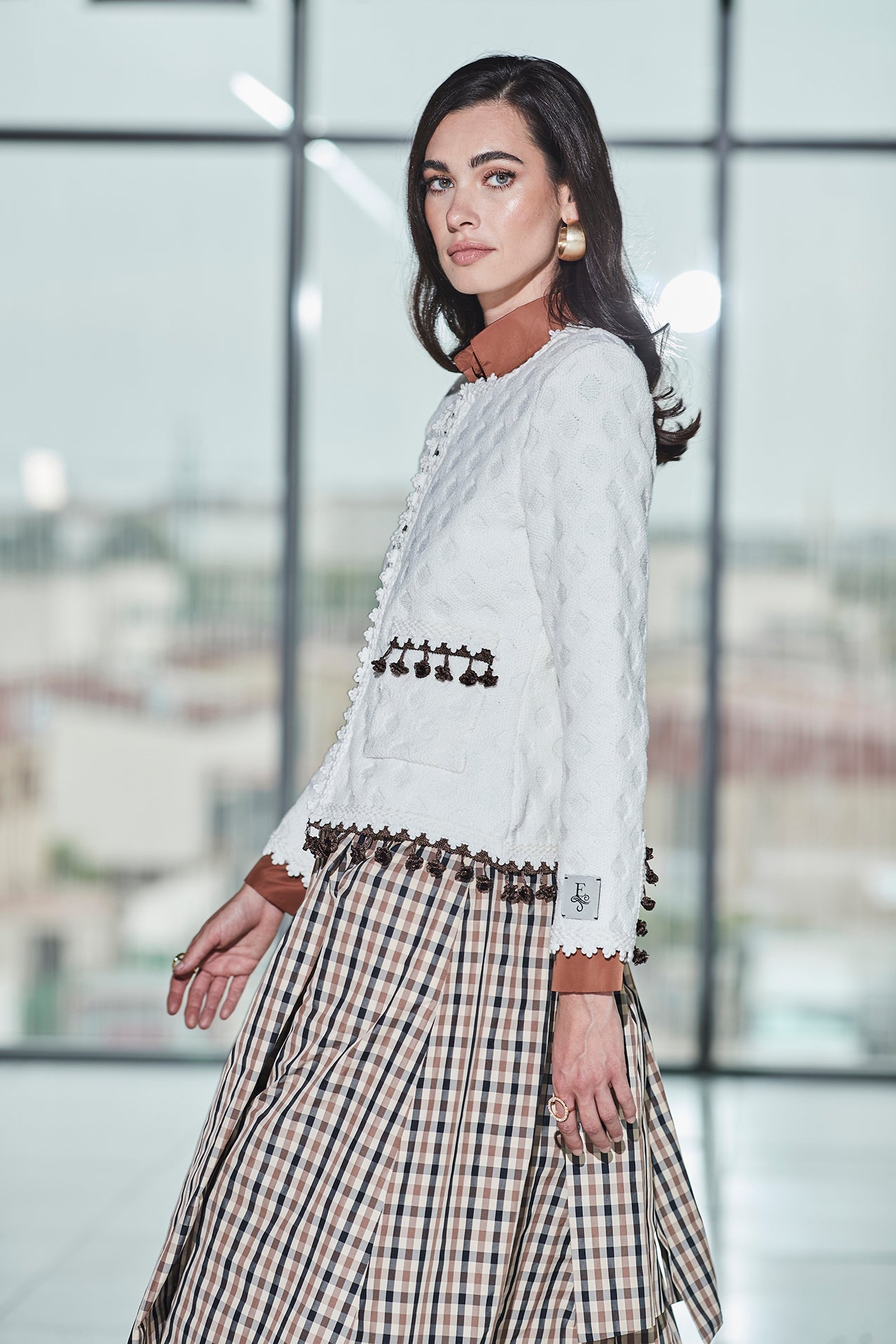 CHAQUETA CORTA MARFIL MUSETTA - THE EXTREME COLLECTION