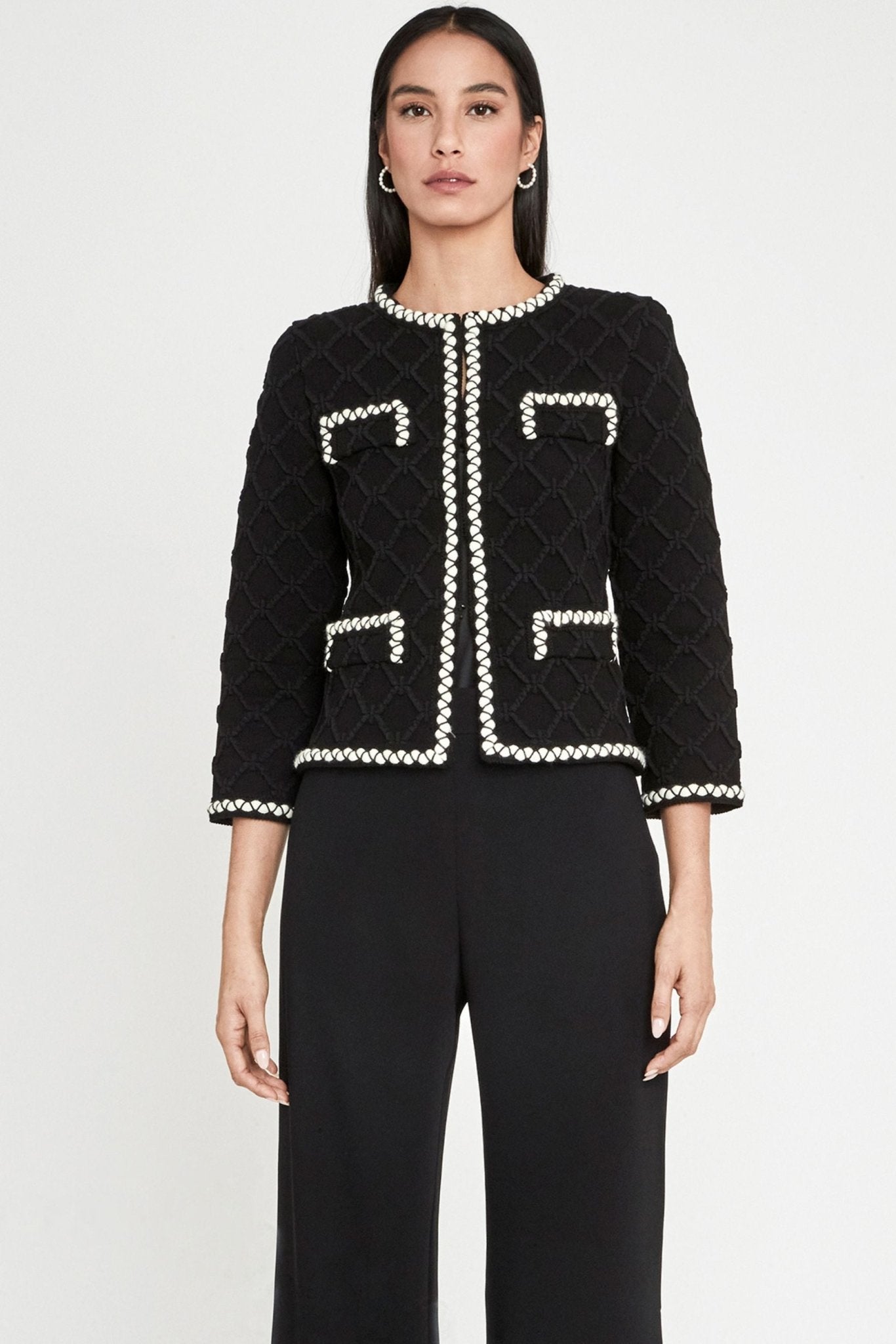 CHAQUETA CORTA TWEED AZABACHE GAJA - THE EXTREME COLLECTION