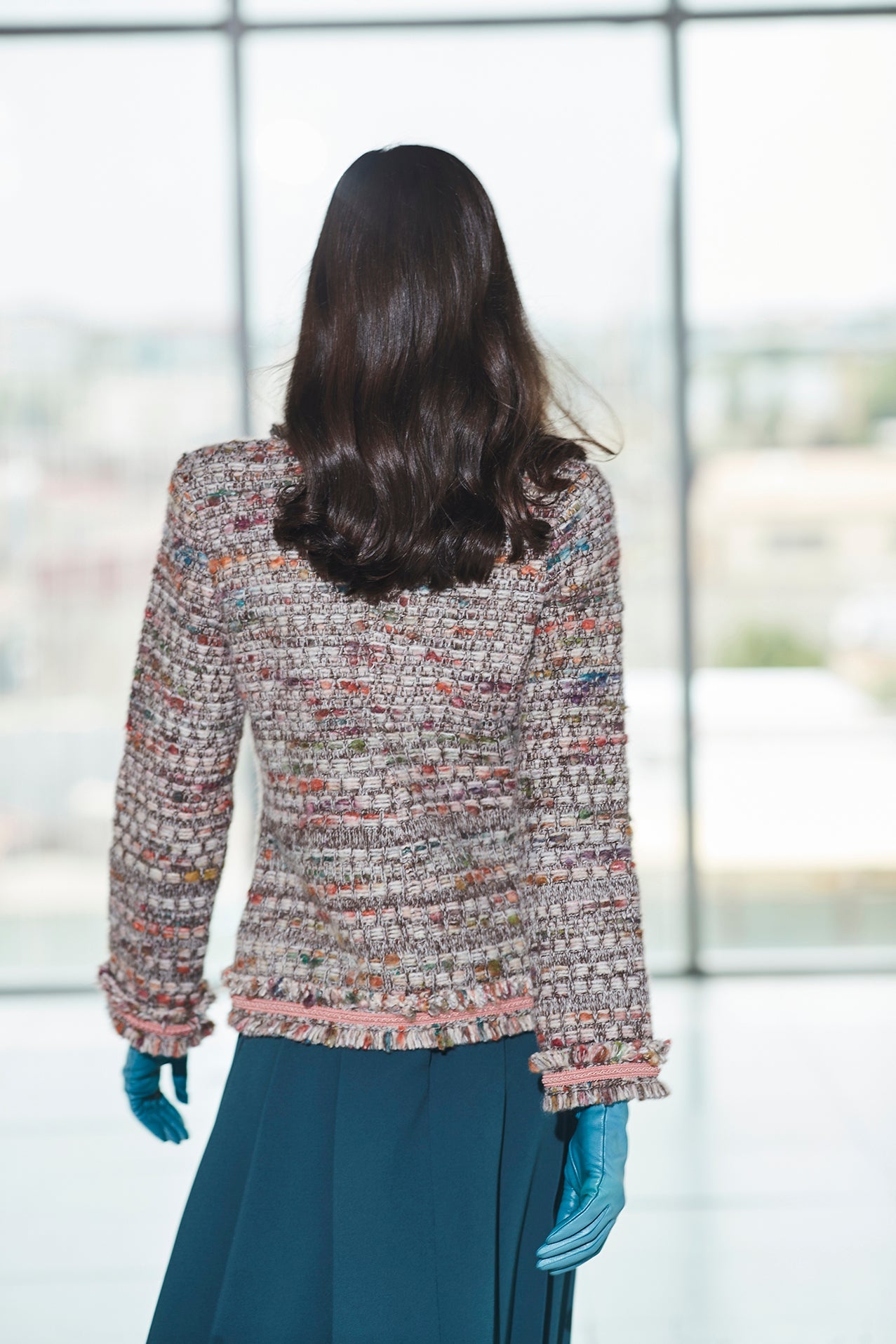 CHAQUETA CORTA TWEED CACAO LILOU - THE EXTREME COLLECTION