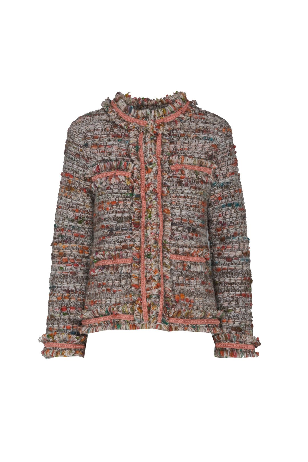 CHAQUETA CORTA TWEED CACAO LILOU - THE EXTREME COLLECTION