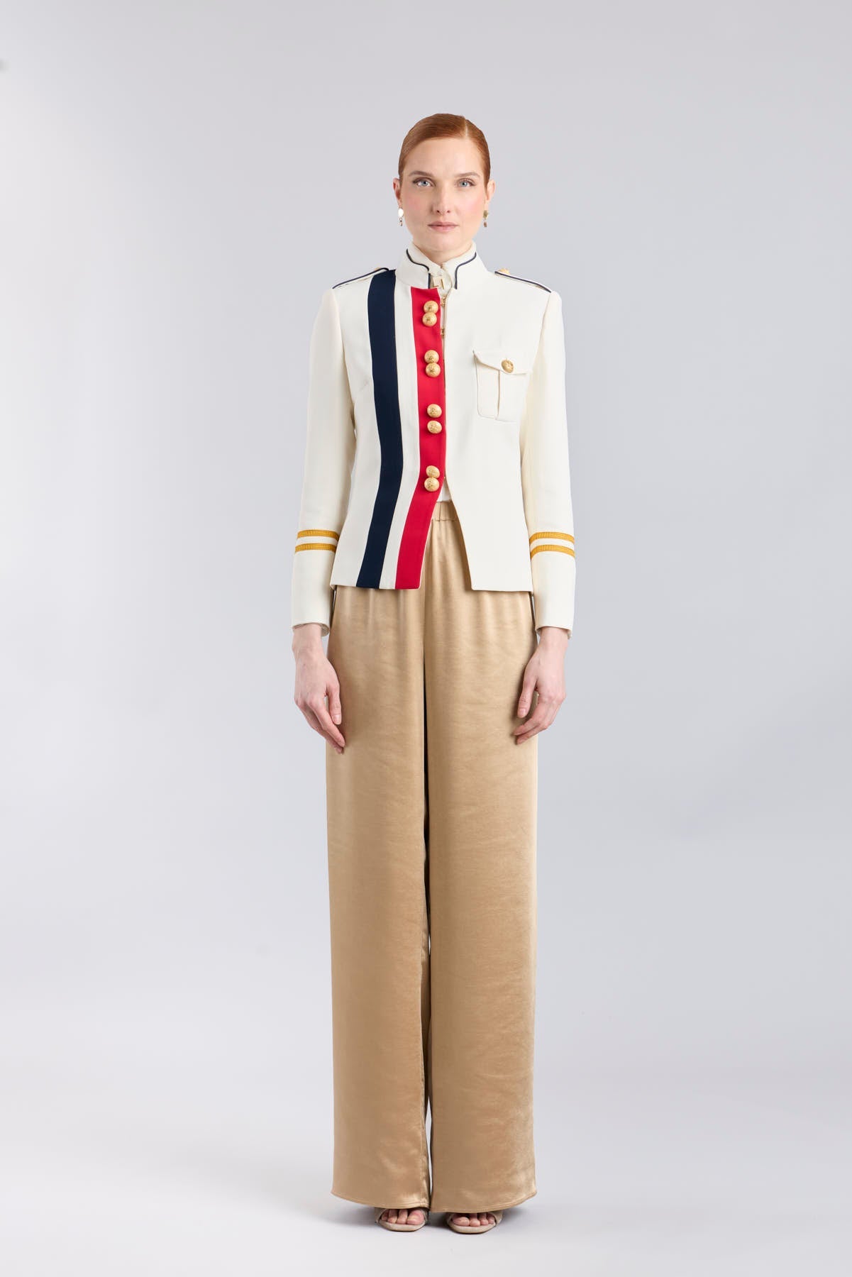 Chaqueta militar blanca mujer Claudia London - Edición Limitada - THE EXTREME COLLECTION