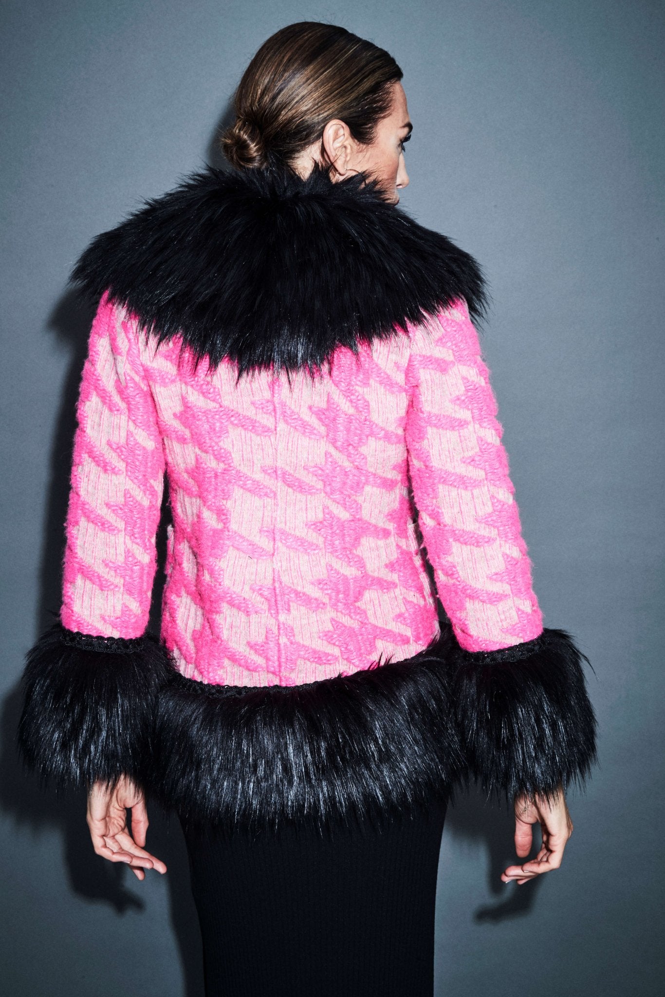 CHAQUETA PATA DE GALLO EFECTO PELO PAULE - THE EXTREME COLLECTION