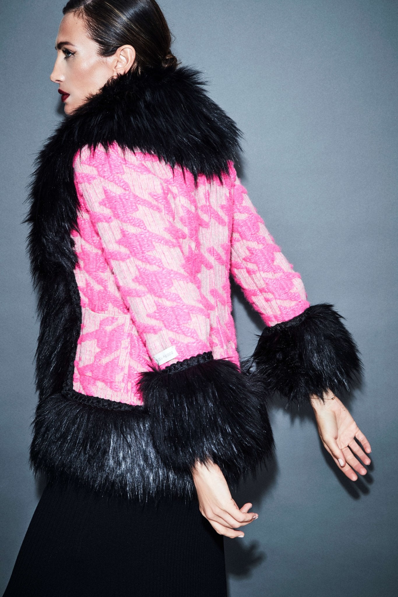 CHAQUETA PATA DE GALLO EFECTO PELO PAULE - THE EXTREME COLLECTION