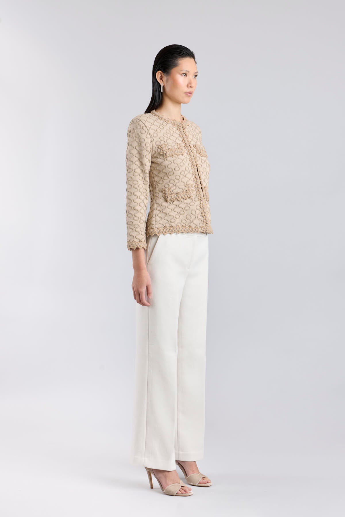 Chaqueta punto beige mujer Paola - Edición Limitada - THE EXTREME COLLECTION