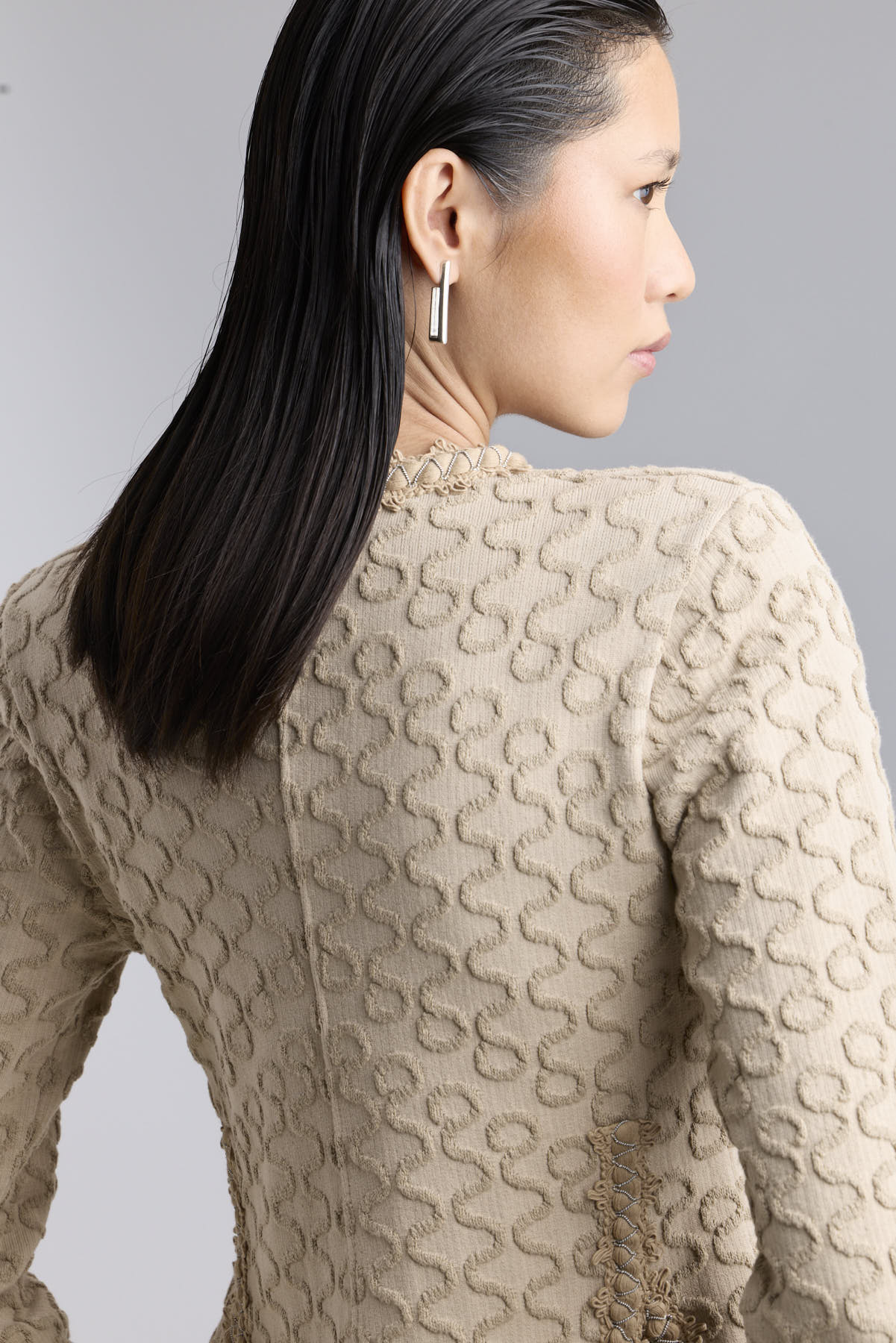 Chaqueta punto beige mujer Paola - Edición Limitada - THE EXTREME COLLECTION